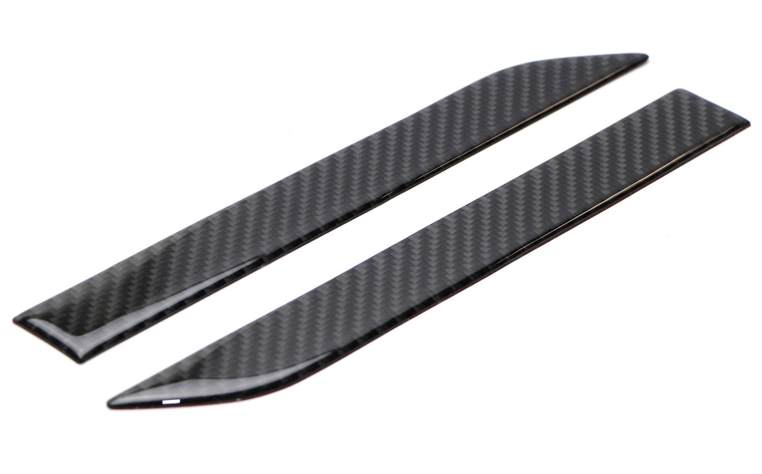 4-Piece Carbon Fiber Side Door Push Handle Cover Trims for 2015+ Tesla Model X - Premium Interior Accessories for Enhanced Style & Protection (Perfect for Car Enthusiasts & Daily Commuters)