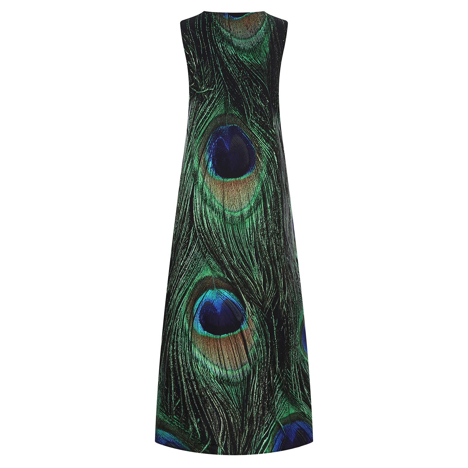 2024 Trendy Floral Printed V-Neck Summer Dresses for Women - Casual Loose Fit Long Maxi Dress for Beach Vacation, Party & Everyday Wear