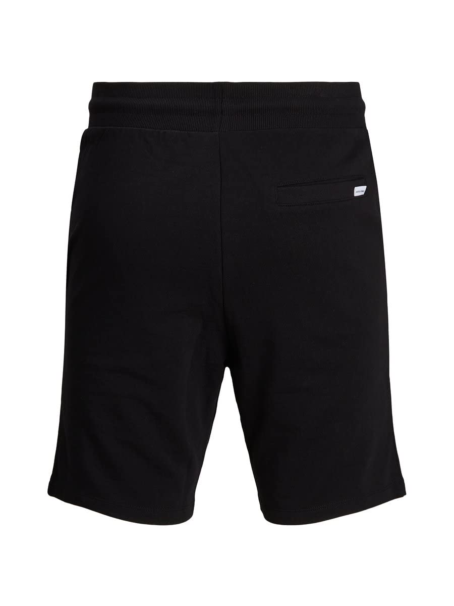 JACK & JONES Men's Adjustable Elastic Waist Shark Print Swim Shorts with Drawstring - Perfect for Beach, Pool, and Summer Vacation