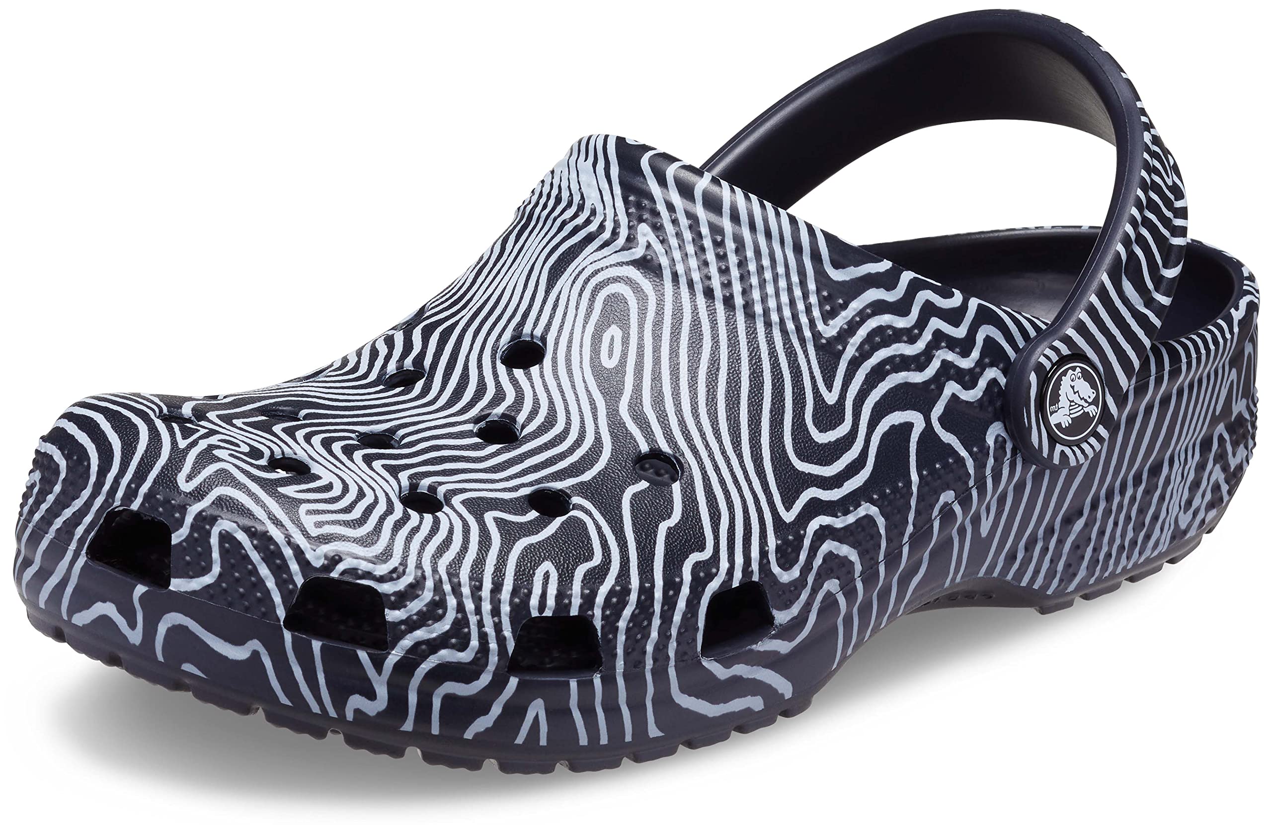 Crocs Unisex Classic Graphic Clogs for Men & Women - Comfortable Slip-On Shoes for Casual Wear, Beach, Pool & Outdoor Activities