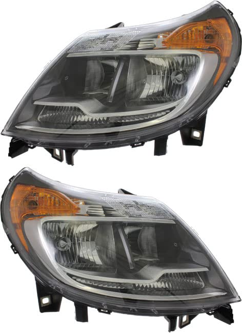 2014-2018 Ram Promaster Headlight Assembly Replacement - Driver & Passenger Side - Durable LED Headlamp for Improved Night Visibility - Perfect for City Driving, Camping & Work Trucks