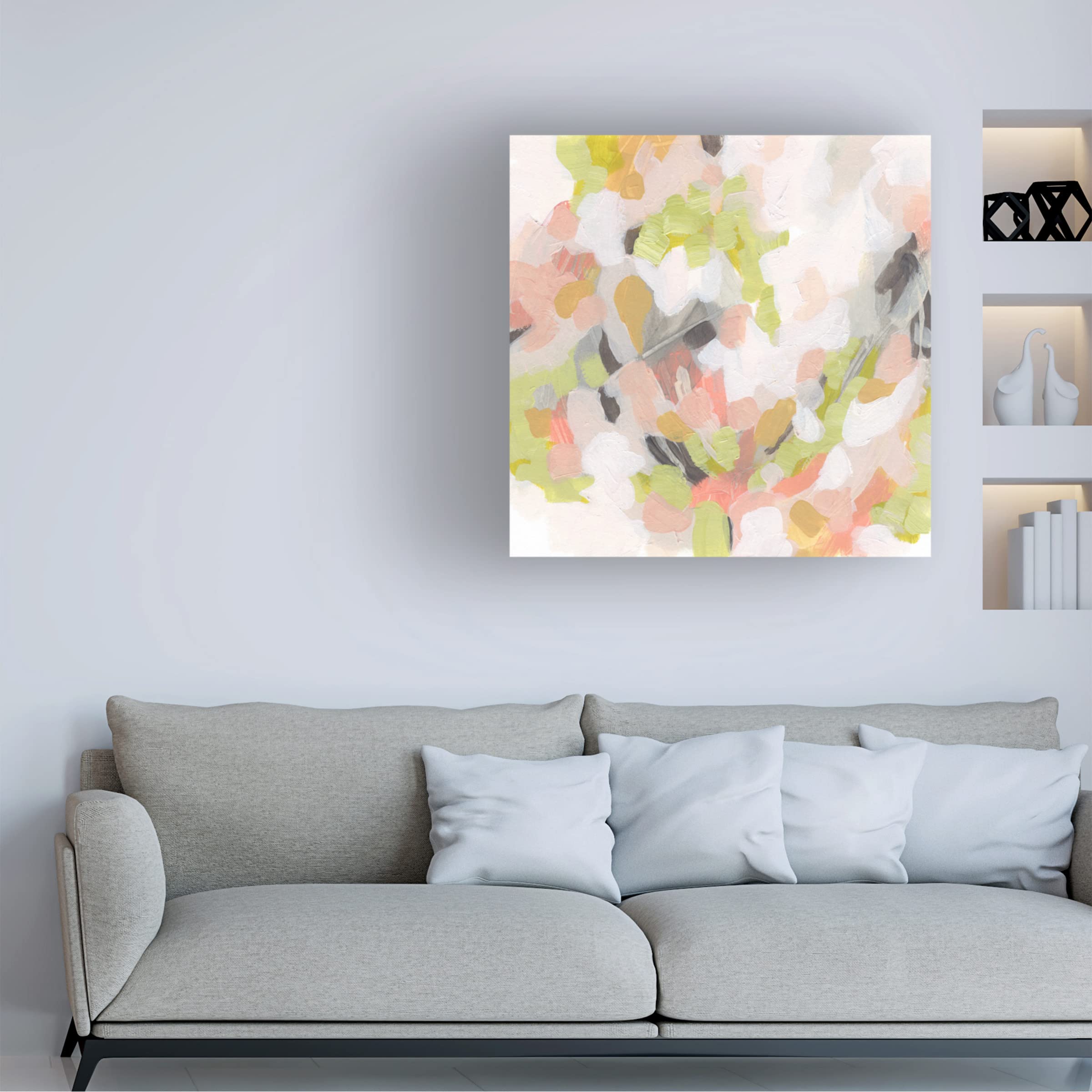 Trademark Fine Art 'Dogwood Prism III' Canvas Wall Art by June Erica Vess - Vibrant Floral Home Decor for Living Room, Bedroom & Office