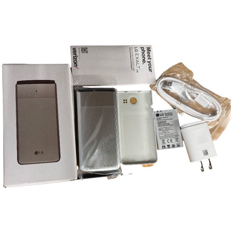 LG Exalt VN220 LTE 8GB Verizon Unlocked Smartphone - Silver | 4G LTE Connectivity, Compact Design for Business & Travel