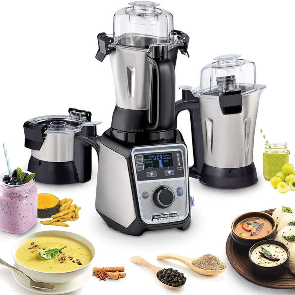 Refurbished Hamilton Beach Professional 58770 2.2 HP 120V Mixer Grinder & Juicer with Warranty - Perfect for Smoothies, Juicing & Food Prep in Home Kitchens