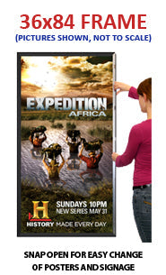 Extra Large 36 x 84 Inch Snap Frame - 1 5/8