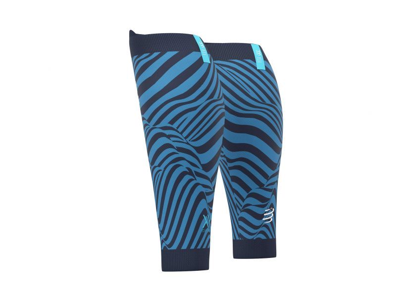 Compressport Unisex R2 Oxygen UTMB 2022 Running Shirt - Blue | Trail Running & Outdoor Training Apparel for Men & Women