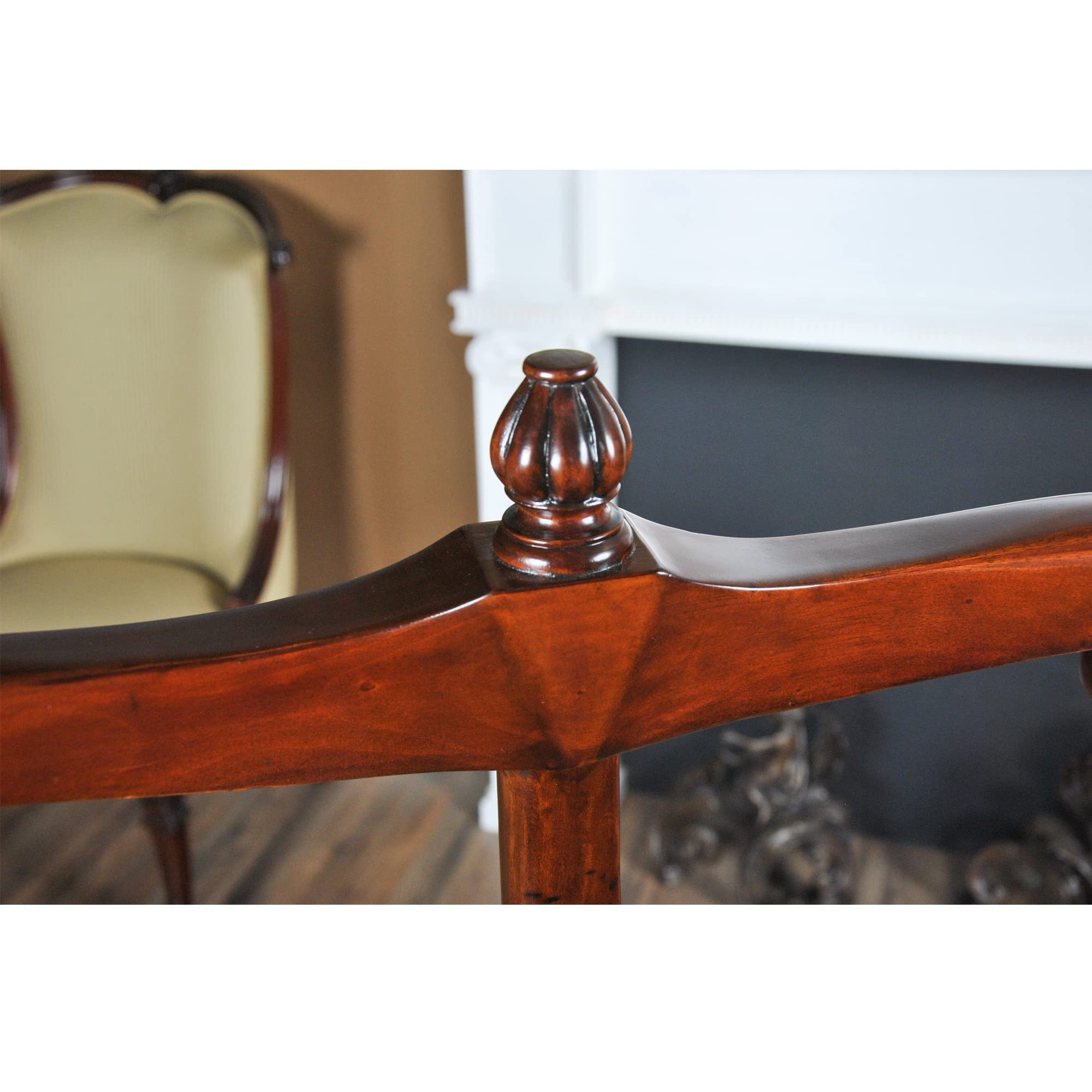 Premium Large Mahogany Valet Stand with Mirror & Storage - Niagara Furniture for Bedroom, Entryway & Closet Organization
