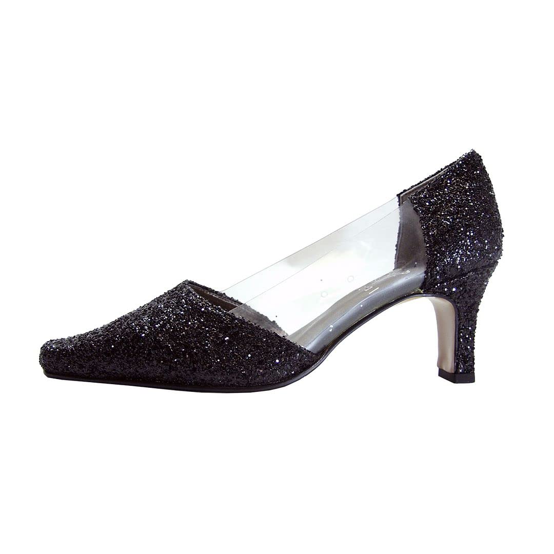 Floral Asha Women's Wide Width Evening Dress Shoes - Comfortable Heels for Weddings, Parties & Special Occasions