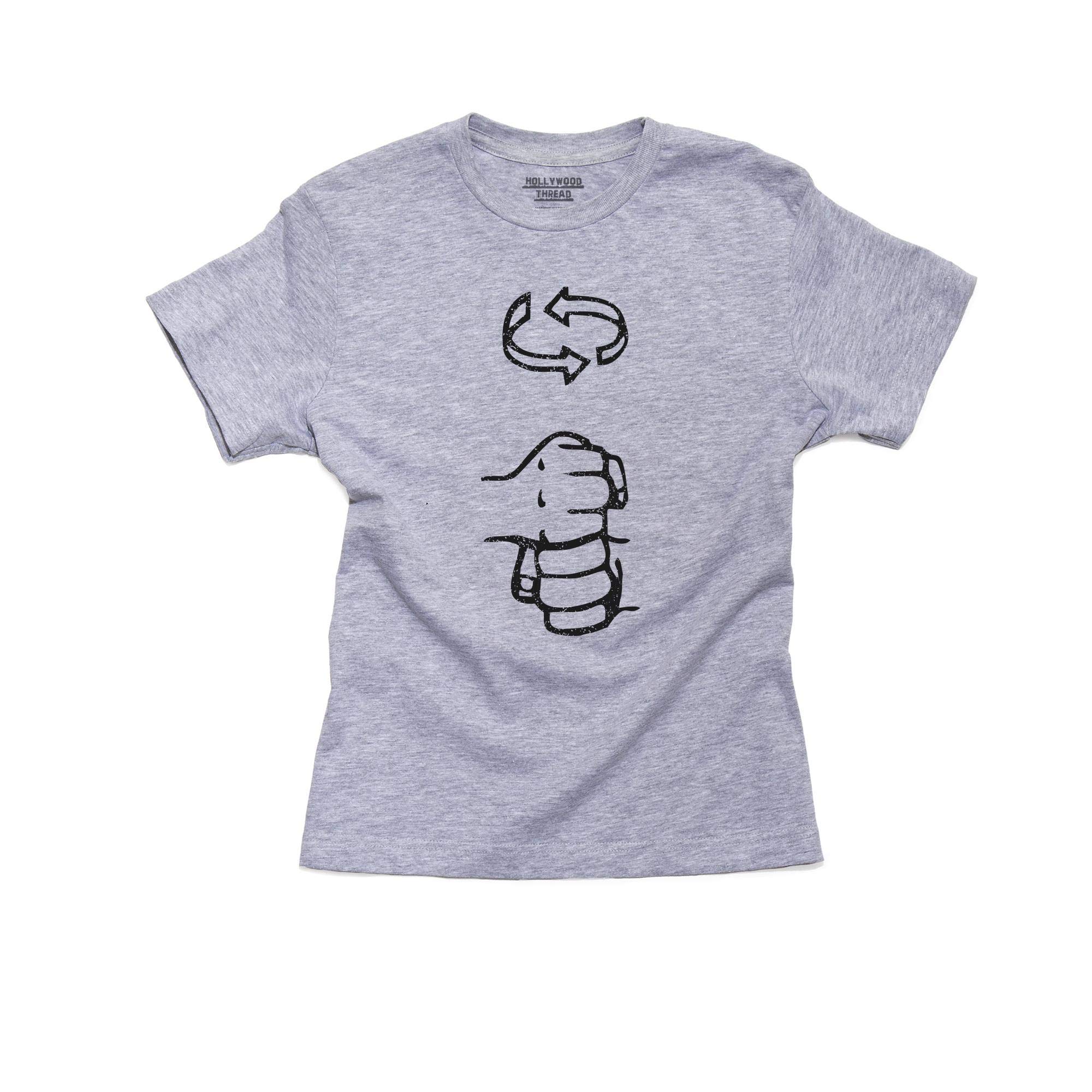 ASL Sign Language Coffee Lover T-Shirt for Boys - 100% Cotton Youth Graphic Tee - Perfect for Deaf Awareness & Coffee Enthusiasts