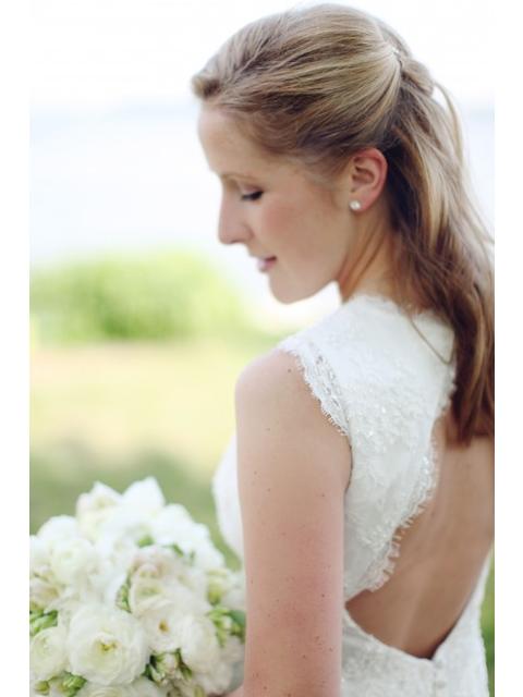 Nicole Miller NM9978 Elegant Lace Wedding Gown - White Bridal Dress for Church Ceremony & Beach Weddings