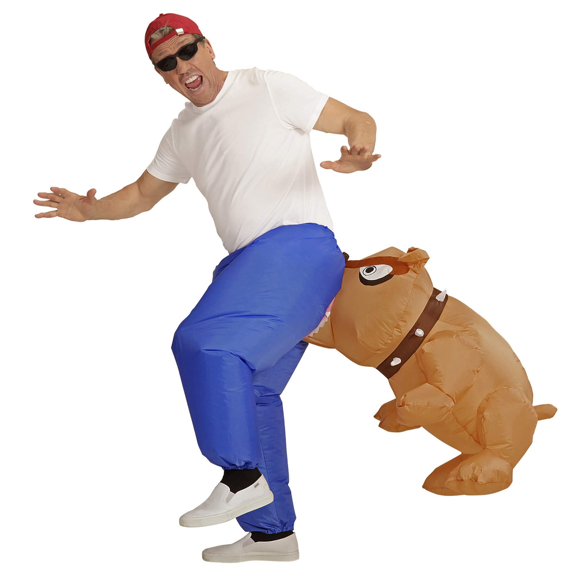 Inflatable Chew Dog Costume for Adults - Funny Pet Halloween Outfit & Party Dress-Up - Perfect for Halloween, Cosplay, and Themed Parties