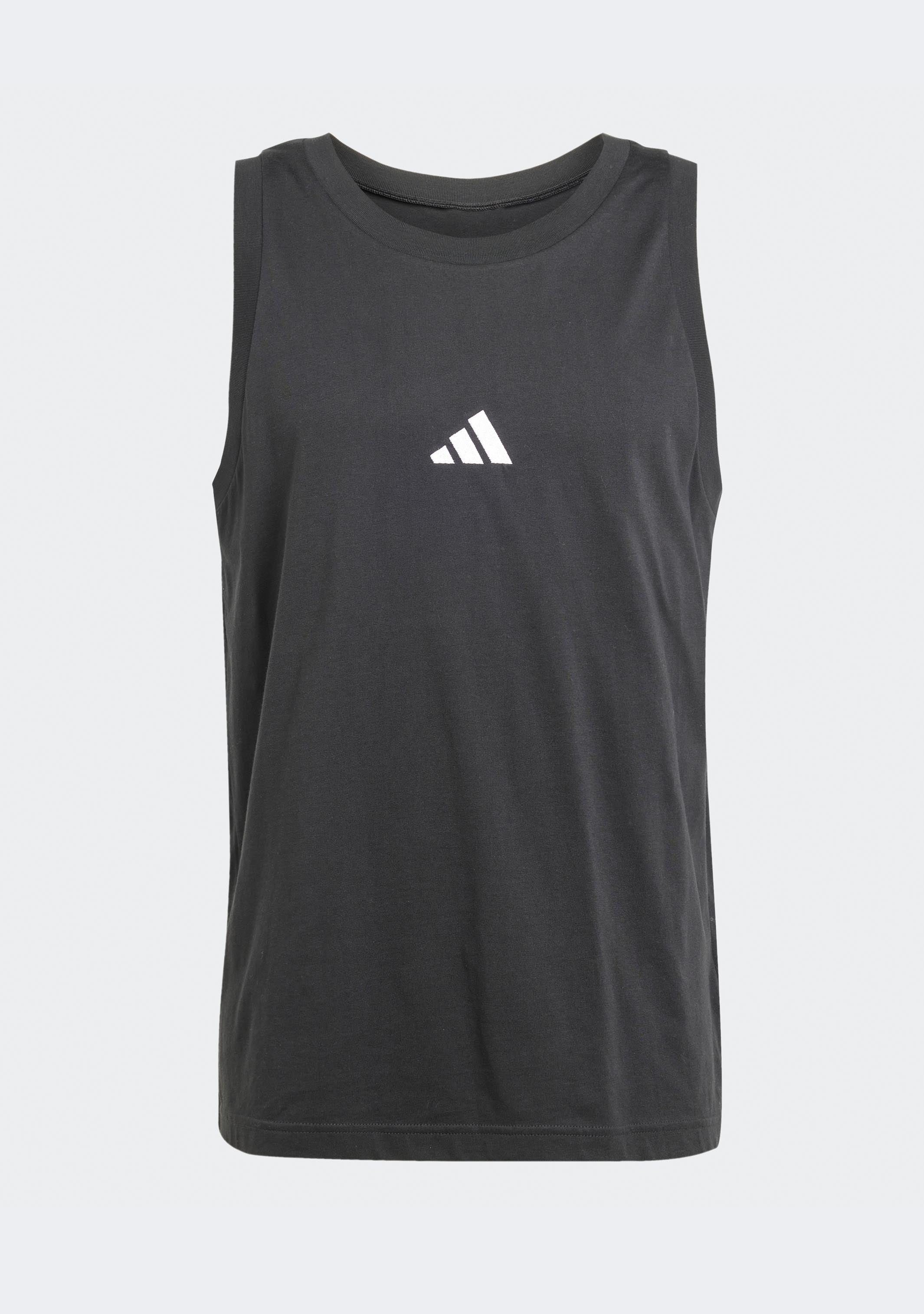 Adidas Men's Essentials Small Logo Tank Top - Lightweight Workout Shirt for Gym, Running & Casual Wear - Breathable & Comfortable Activewear