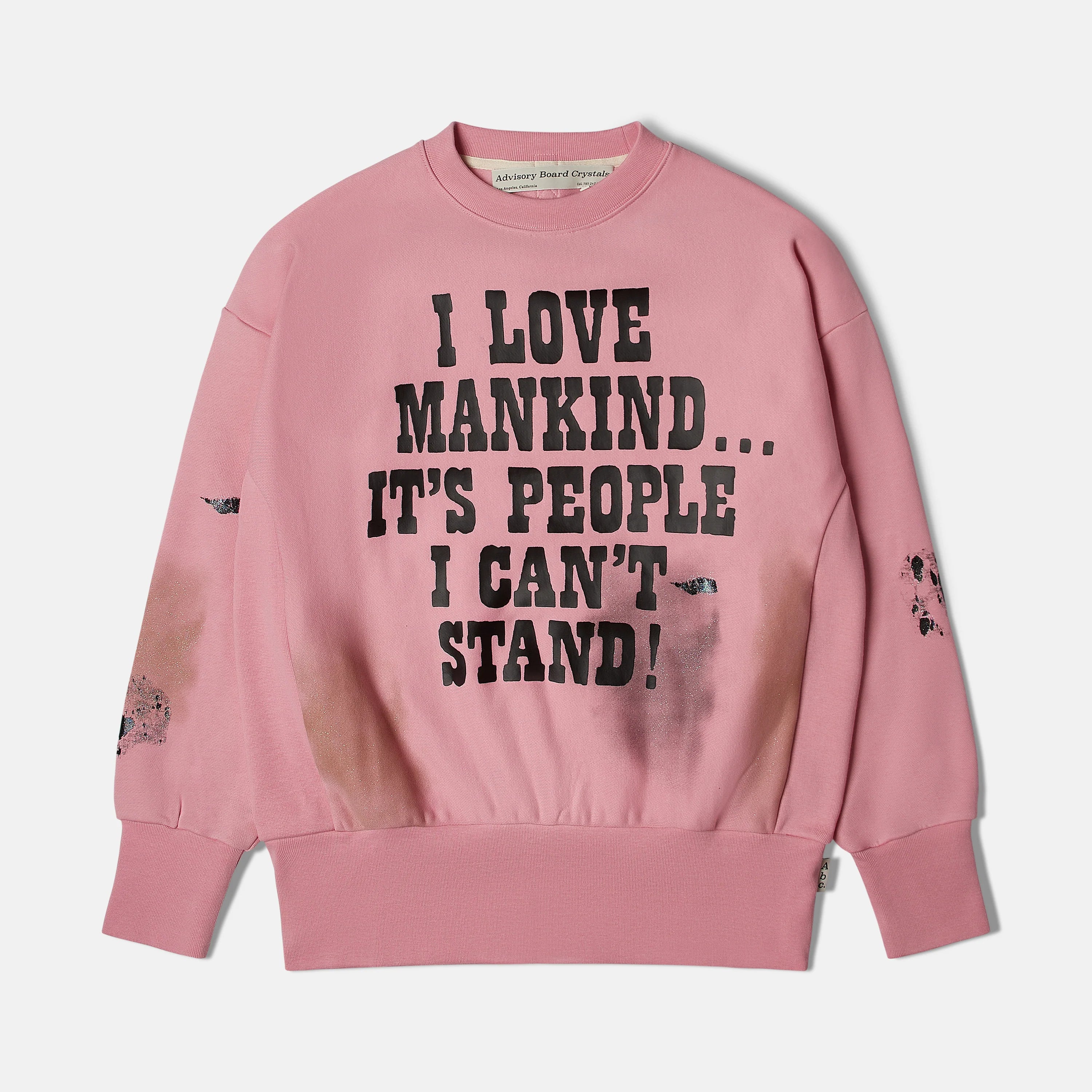 ADVISORY BOARD CRYSTALS I Love Mankind But Sweatshirt - Unisex Cotton Pullover for Men & Women - Perfect for Casual Wear, Street Style & Everyday Comfort