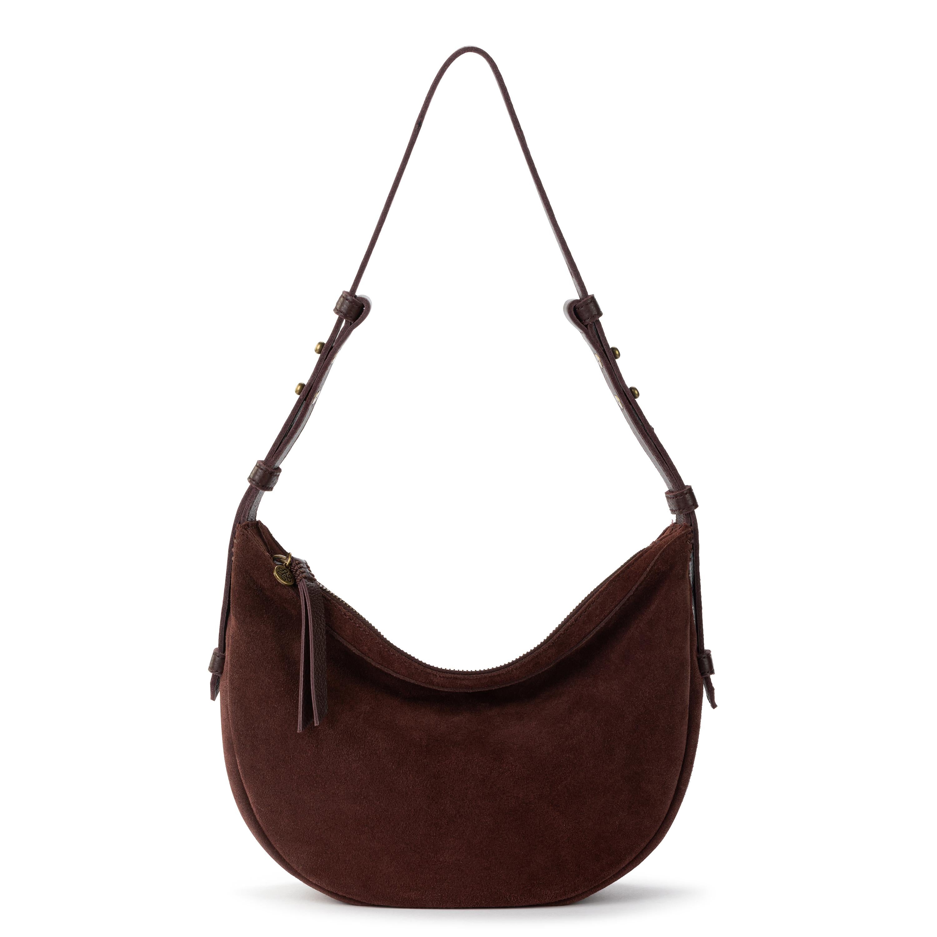 Premium Tess Shoulder Bag - Genuine Leather & Mahogany Suede Crossbody Purse for Women | Perfect for Work, Travel & Everyday Use