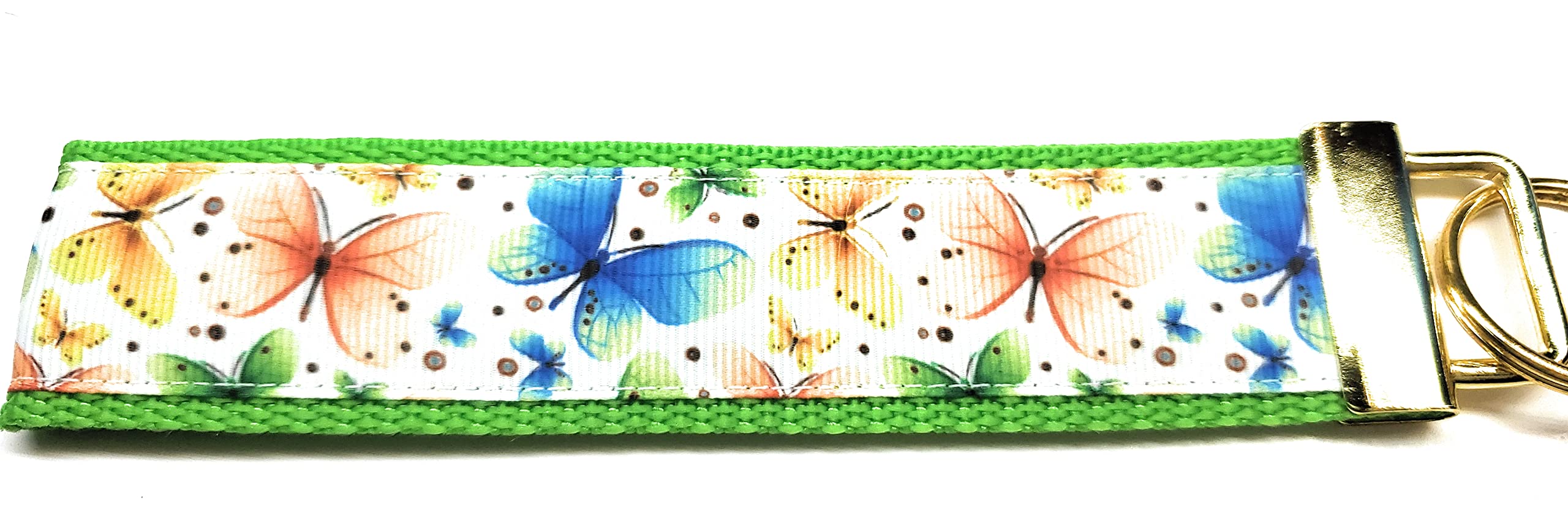 Butterfly Key Fob Strap Keychain for Women - Cute Wristlet Strap for Purse, Wallet & Keys | Perfect for Handbag Accessories, Gift Giving & Everyday Use