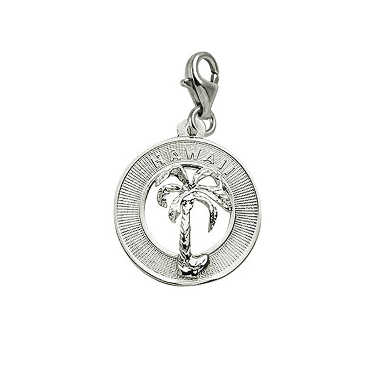 Hawaiian Charm Pendant with Lobster Claw Clasp - Jewelry Making Supplies for Bracelets & Necklaces - Perfect for DIY Crafts, Beach-Themed Jewelry, and Hawaiian Luau Party Accessories