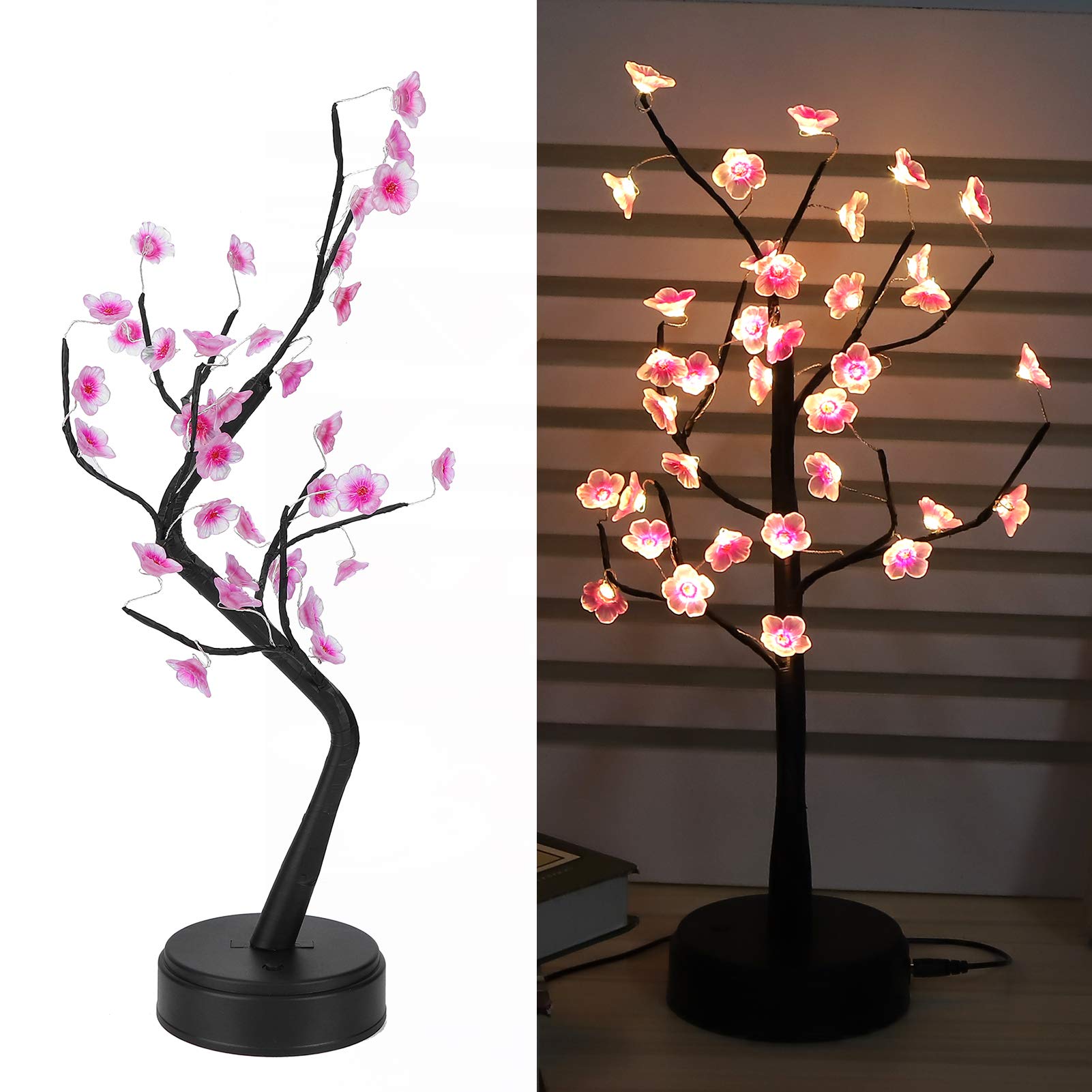 Cosiki Shopping Spree LED Tree Lamp - Bendable & Dimmable Decorative Lighting for Living Room, Bedroom, Restaurant | Perfect for Home Decor, Romantic Ambiance & Holiday Lighting