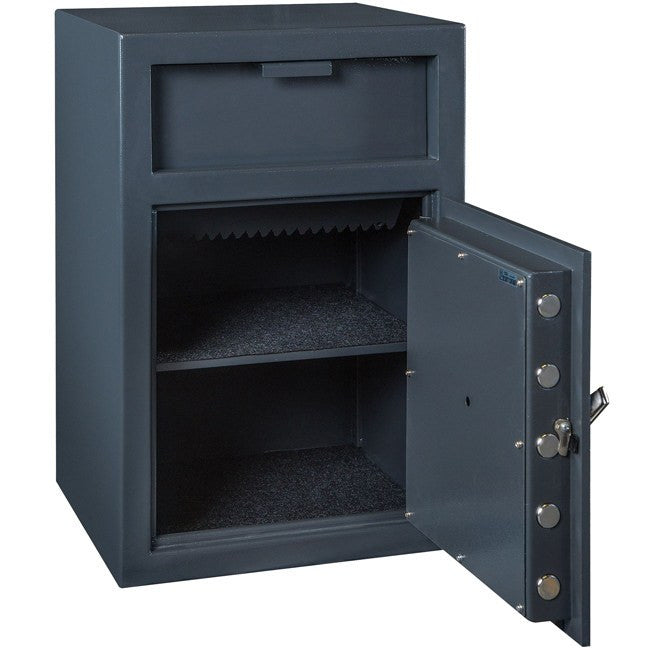 Hollon FD 3020E Electronic Digital Depository Safe - Secure Cash Box for Business, Retail & Home Use - Fireproof & Burglar Proof Money Safe for Office, Store & Personal Storage