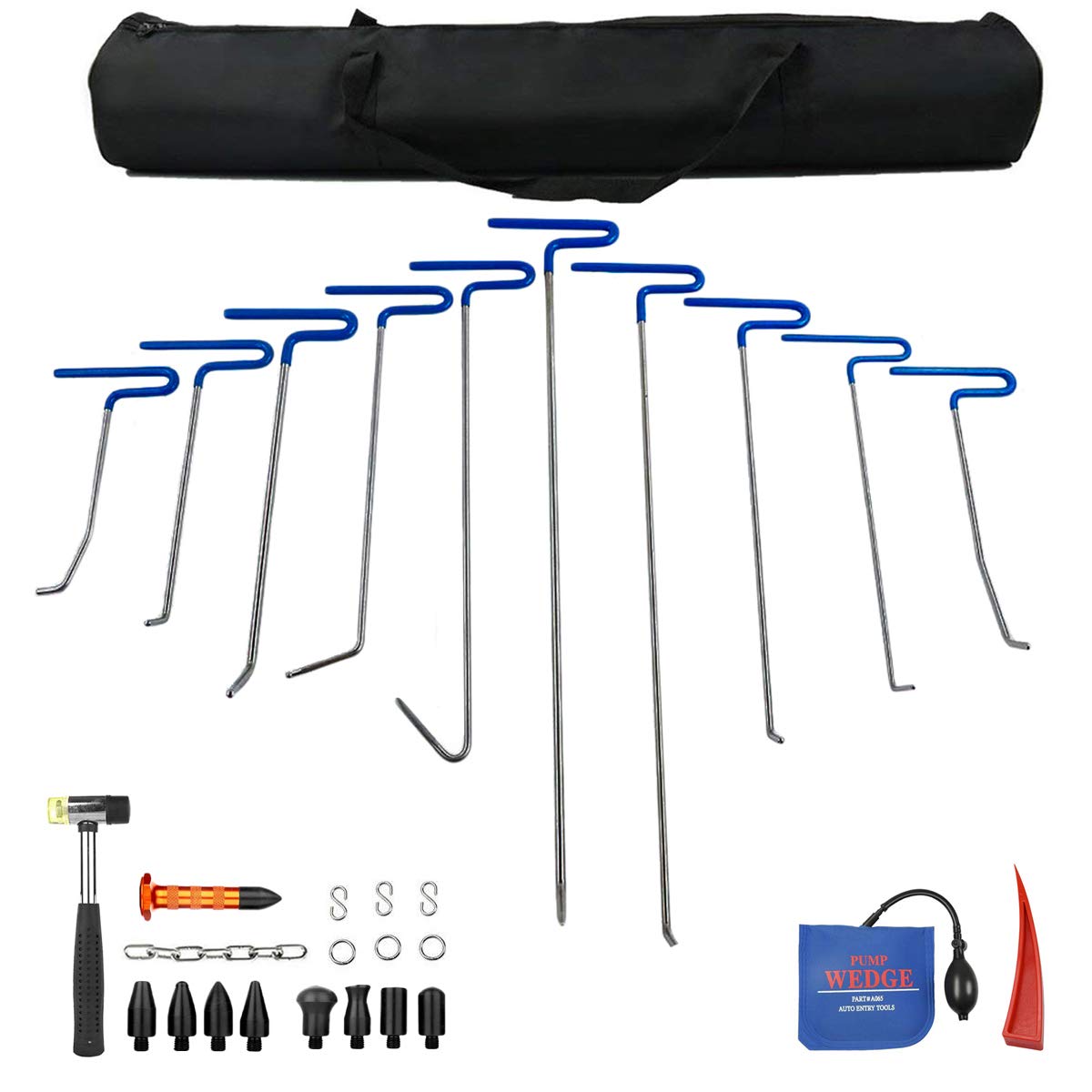 JMgist 31PCS Paintless Dent Repair Kit - Professional B Style Rod Tools for Auto Body, Car Hail Damage & Door Dings Removal | Perfect for DIY Car Dent Repair at Home or Professional Auto Body Shops