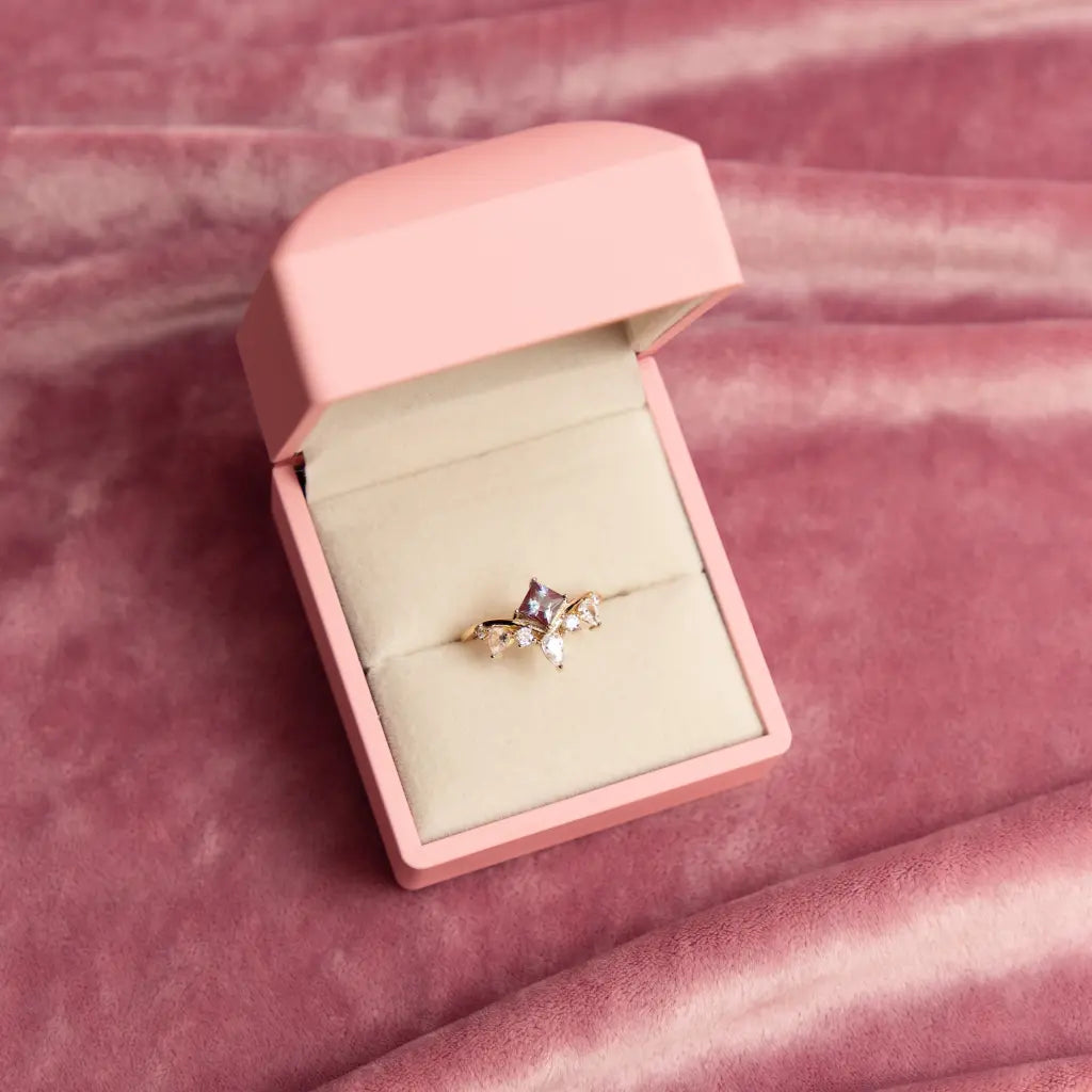 Kate Ring - Elegant Gold Plated Sterling Silver Ring for Women, Perfect for Everyday Wear, Anniversary Gifts & Special Occasions