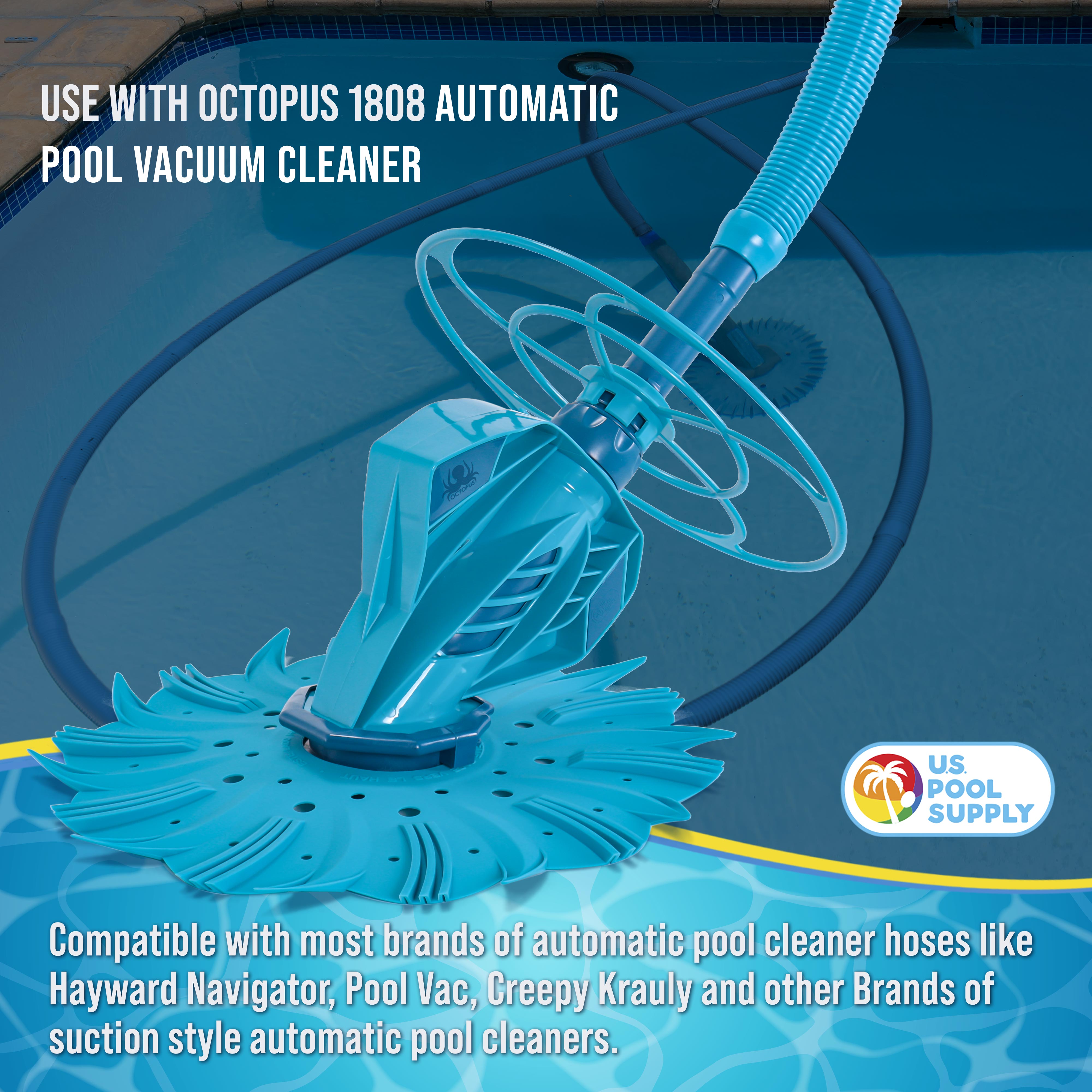 Professional Swimming Pool Vacuum Cleaner Hoses - 20 Section Short Length, 4-Piece Extension Replacement Set with 1.5