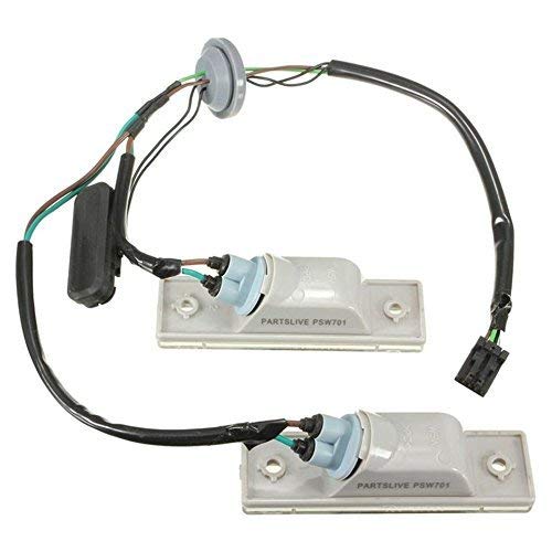 TUINCYN Universal LED License Plate Light - Super Bright White for Chevy Cruze, Rear License Plate Lamp, Trunk Switch Button Assembly - Pack of 2 (Perfect for Night Driving & Car Customization)