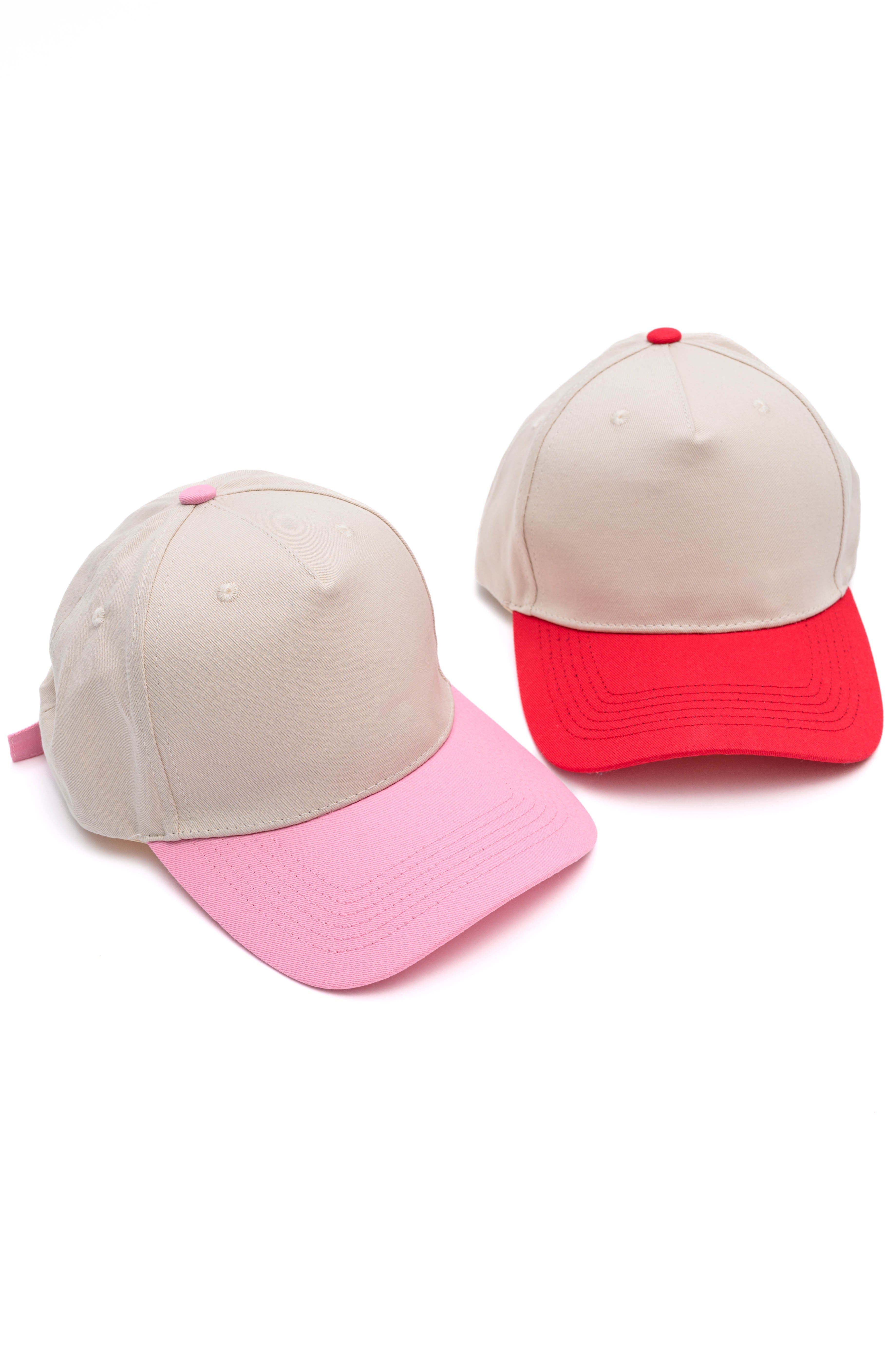 Come Hither Two-Tone Canvas Cap Set - Stylish Unisex Baseball Hats for Outdoor Activities, Sports & Fashion