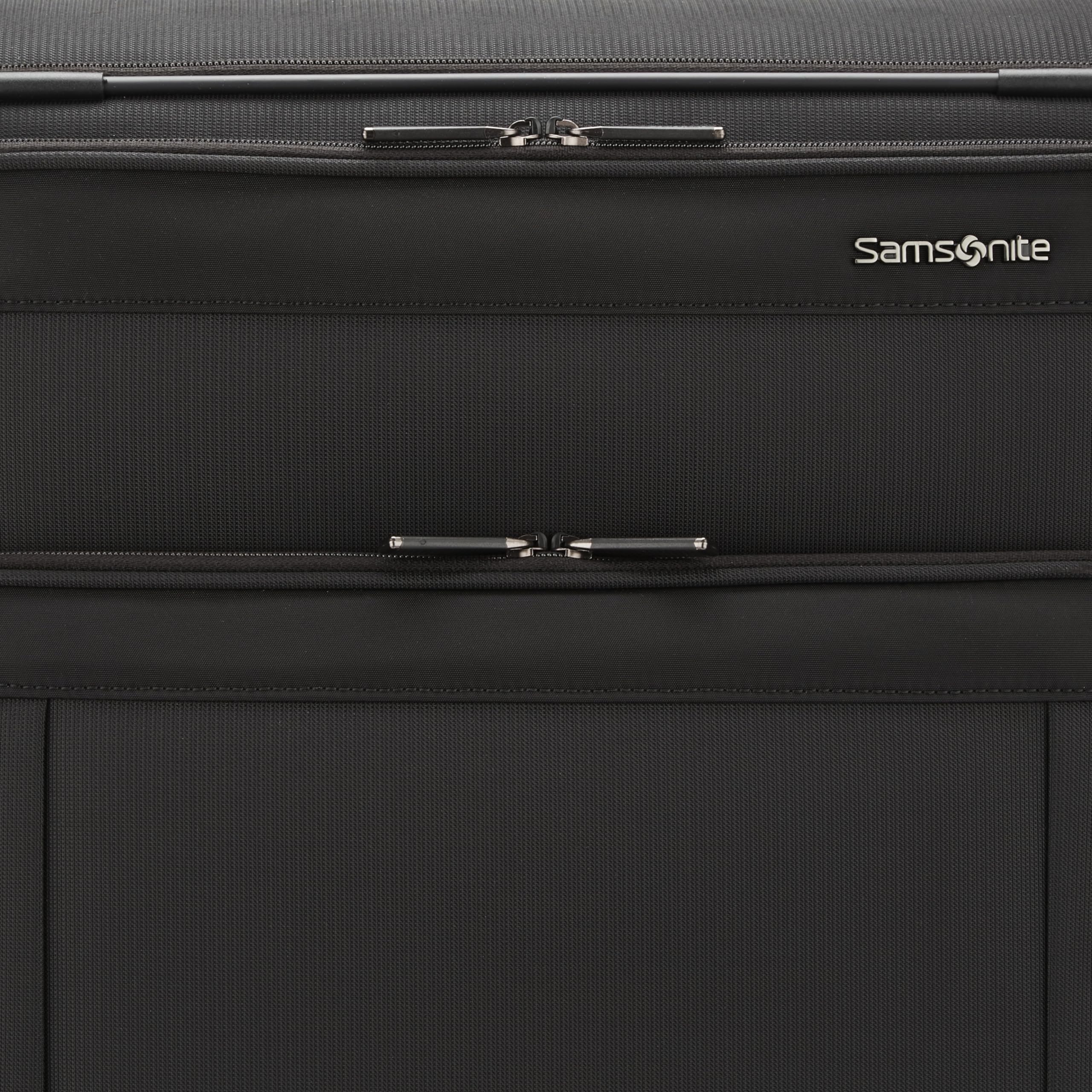 Samsonite Lineate DLX Softside Expandable Carry-On Luggage with 360° Spinner Wheels - Black | Perfect for Business Travel & Weekend Getaways