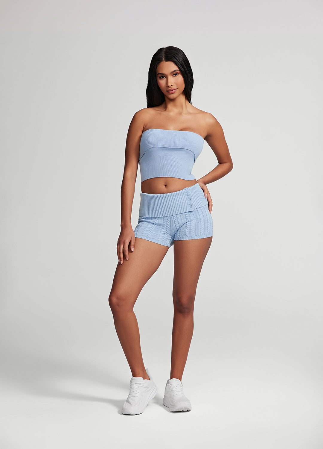 Cozy Cable Knit Micro Shorts for Women - Soft Stretch Comfort Shorts - Perfect for Lounge, Sleep & Summer Outfits