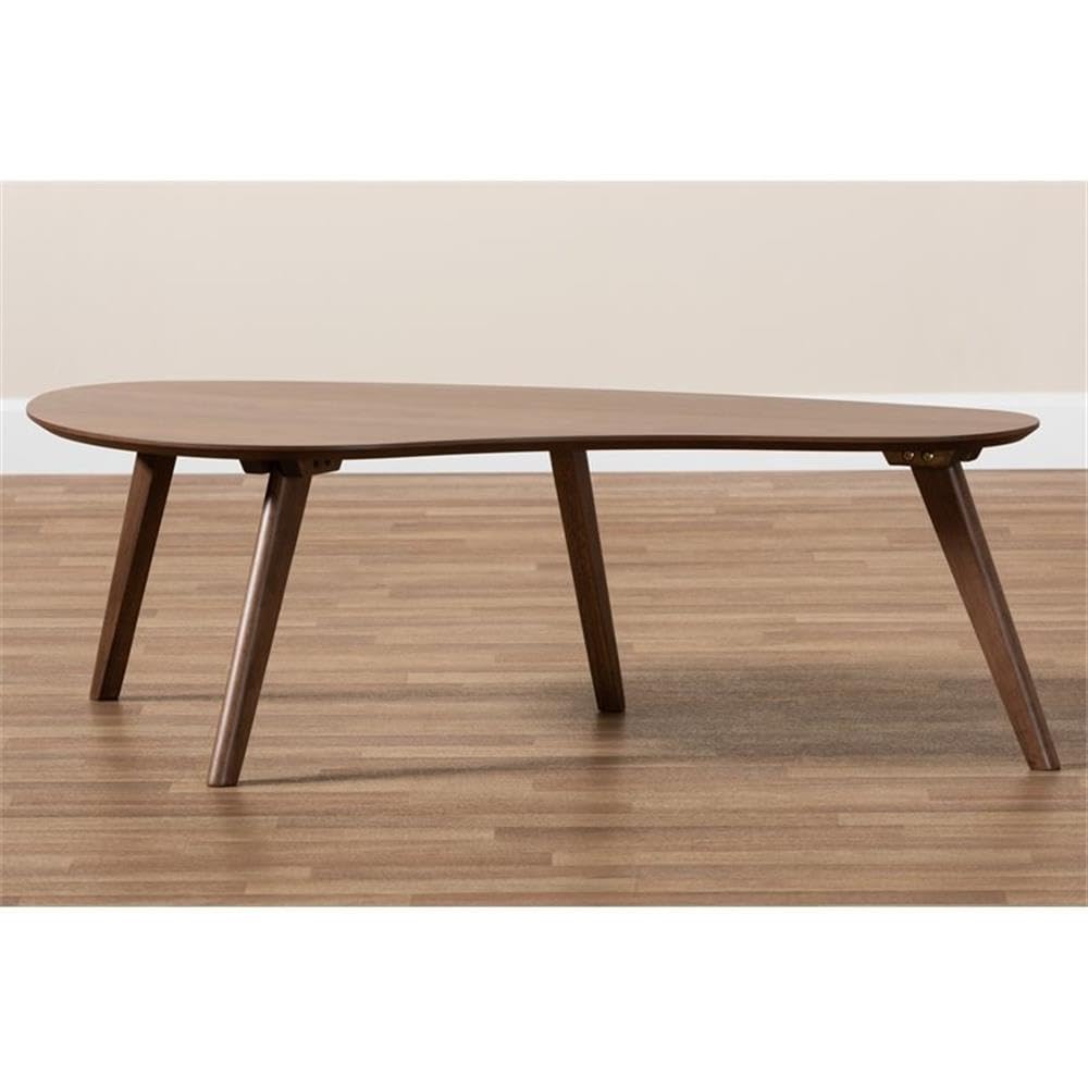 Allora Modern Brown Wood Coffee Table - Stylish Living Room Centerpiece for Home Decor & Entertaining