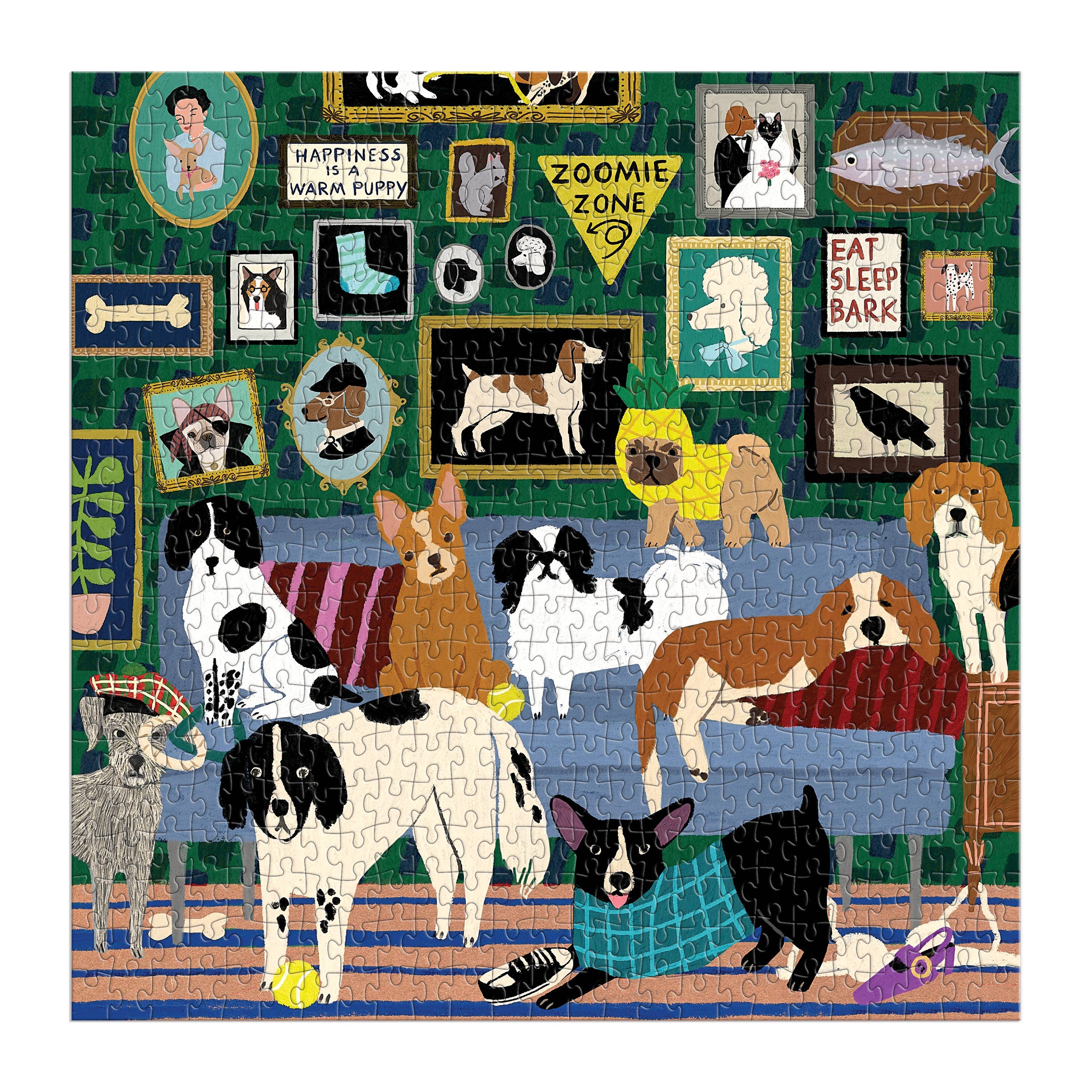 Lounge Dogs Puzzle - 1000 Piece Jigsaw Puzzle for Adults, Fun & Challenging Dog-Themed Puzzle for Relaxation & Stress Relief | Perfect for Family Game Night & Home Decor