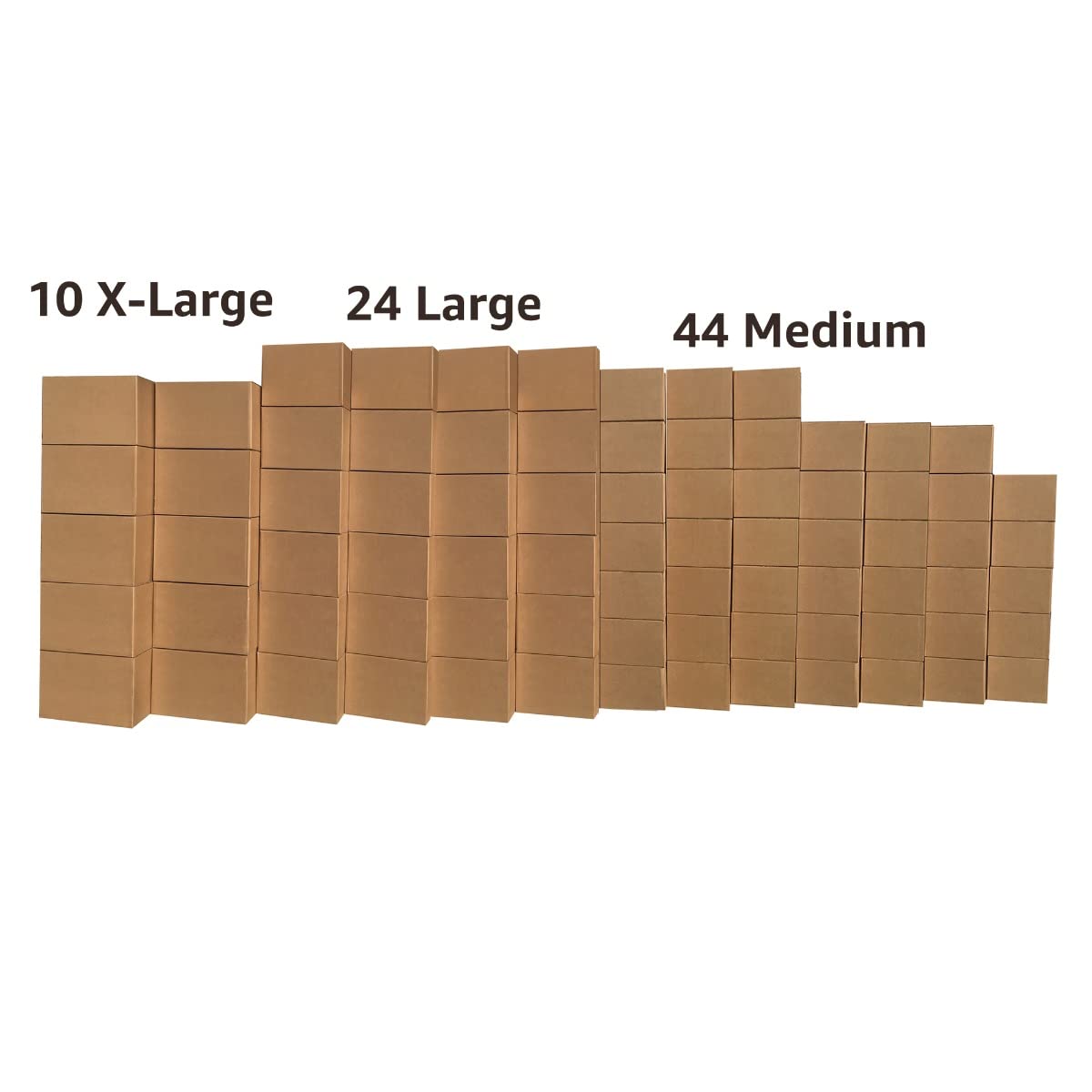 80-Piece 7-Room Moving Box Kit with $75 Worth of Packing Supplies - Perfect for Home Relocation, Office Moves & Storage Organization