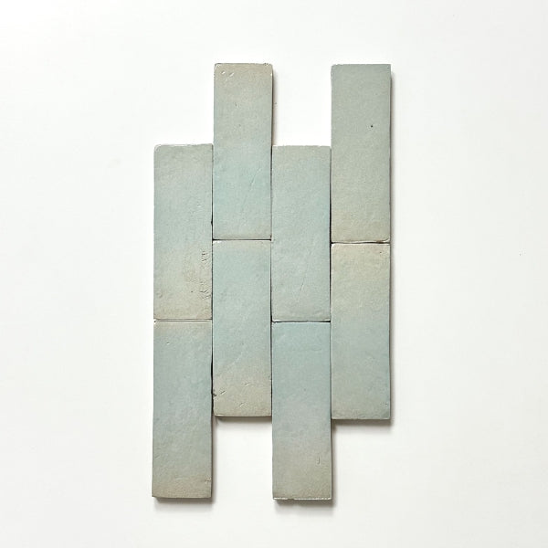 Handmade Aqua Blue Evelyn Bejmat Rug - 50 x 150 x 12mm - Boho Chic Moroccan Floor Mat for Living Room, Bedroom & Entryway Decor
