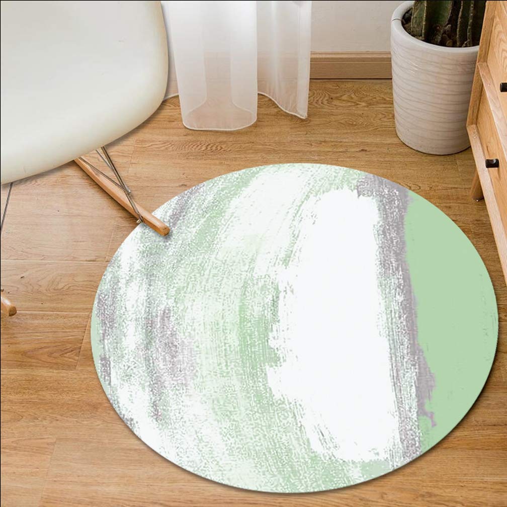 MOXIC Modern Abstract Round Area Rug - 4' X 4' Soft Non-Slip Washable Carpet for Living Room, Bedroom, Nursery & Bathroom | Kids Crawling Mat, Nordic Home Decor, Circular Floor Runner - Perfect for Playrooms, Dorm Decor & Cozy Spaces