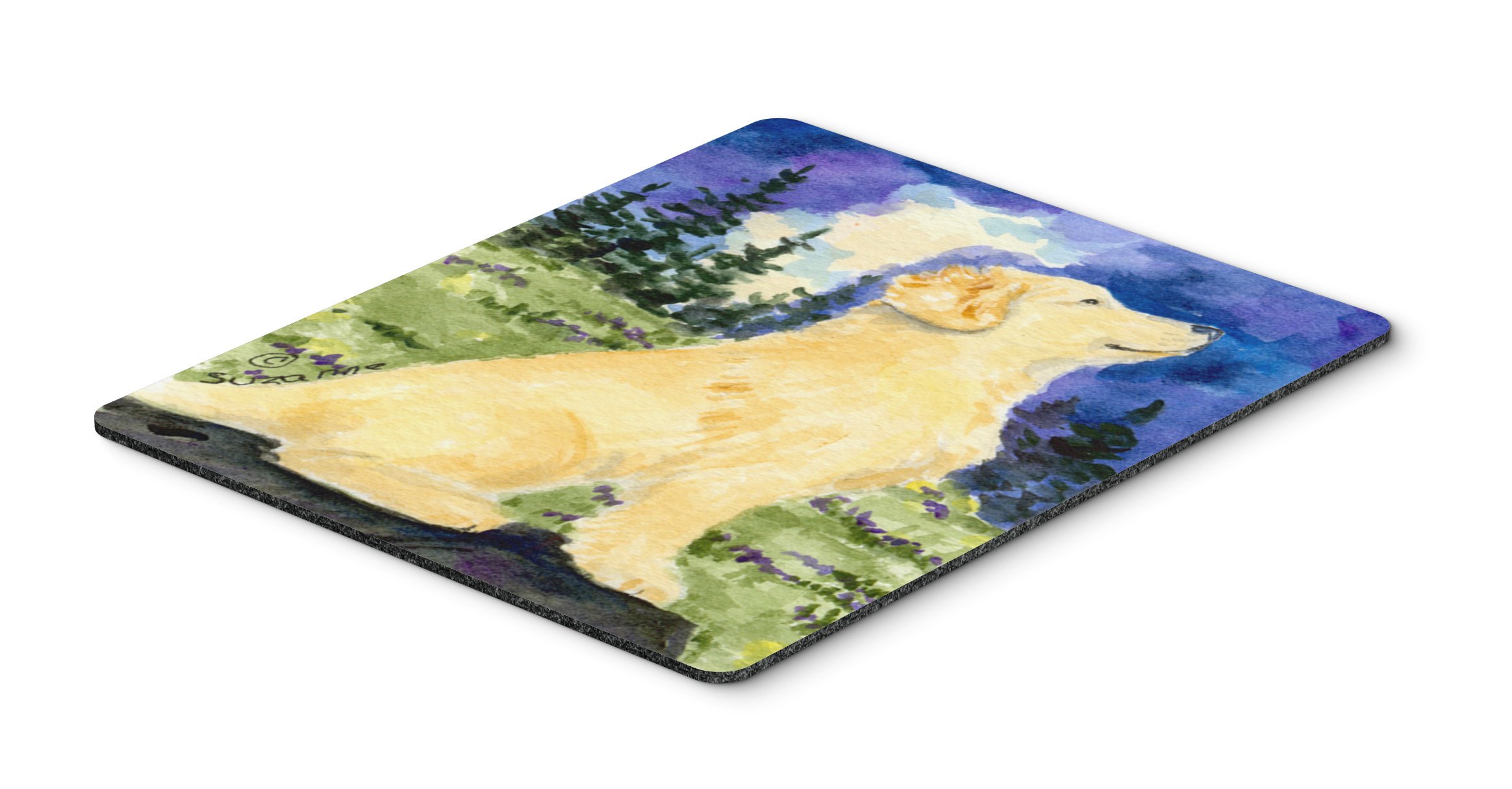 Golden Retriever Mouse Pad & Heat Resistant Trivet - Large Washable Non-Slip Desk Mat for Home Office, Gaming & Computer Work | Cute Dog-Themed Mousepad for Laptop & PC Users | Perfect Gift for Pet Lovers