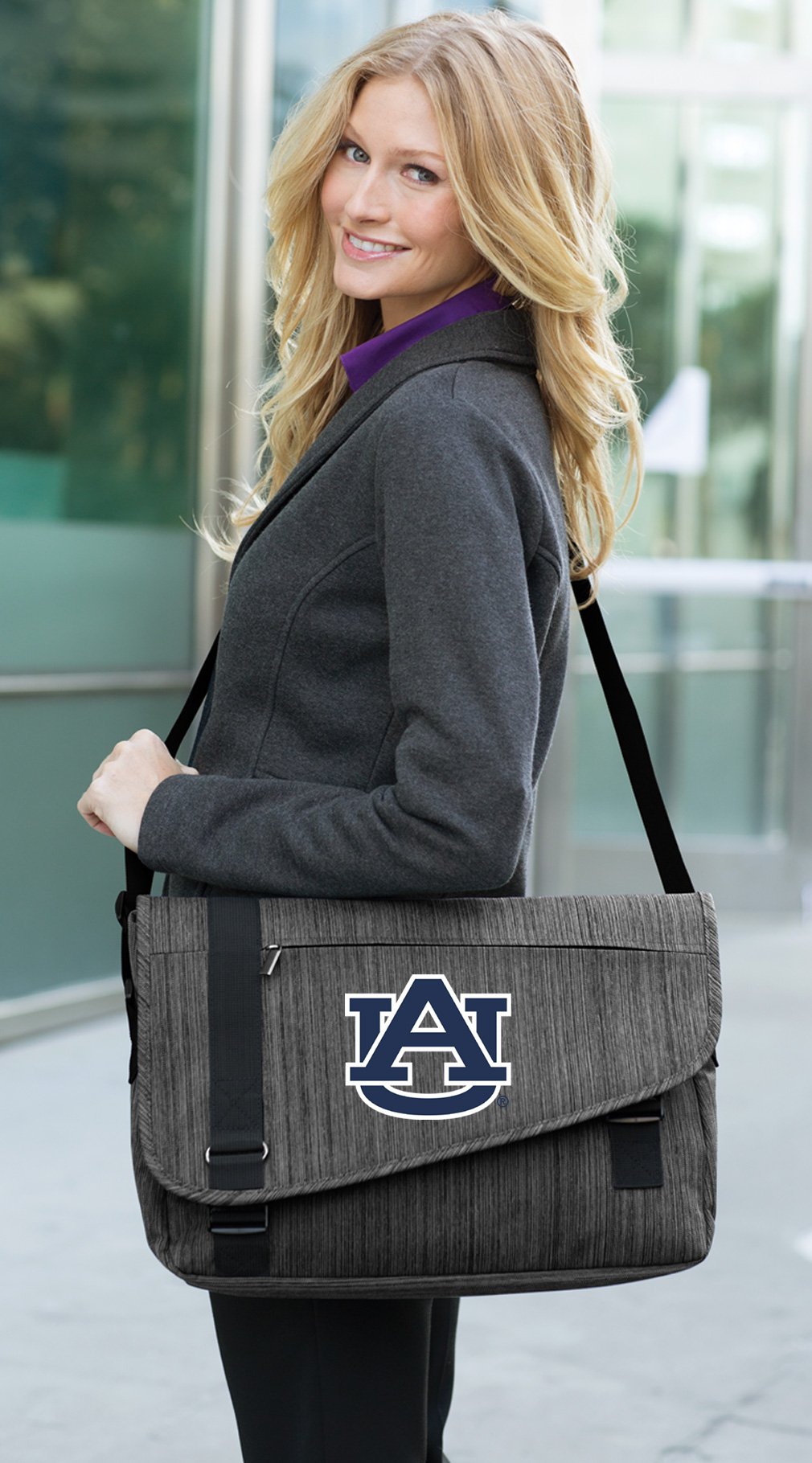Auburn Tigers Laptop Messenger Bag - Premium Auburn University Themed Computer Bag for Students & Professionals - Perfect for School, Work & Travel