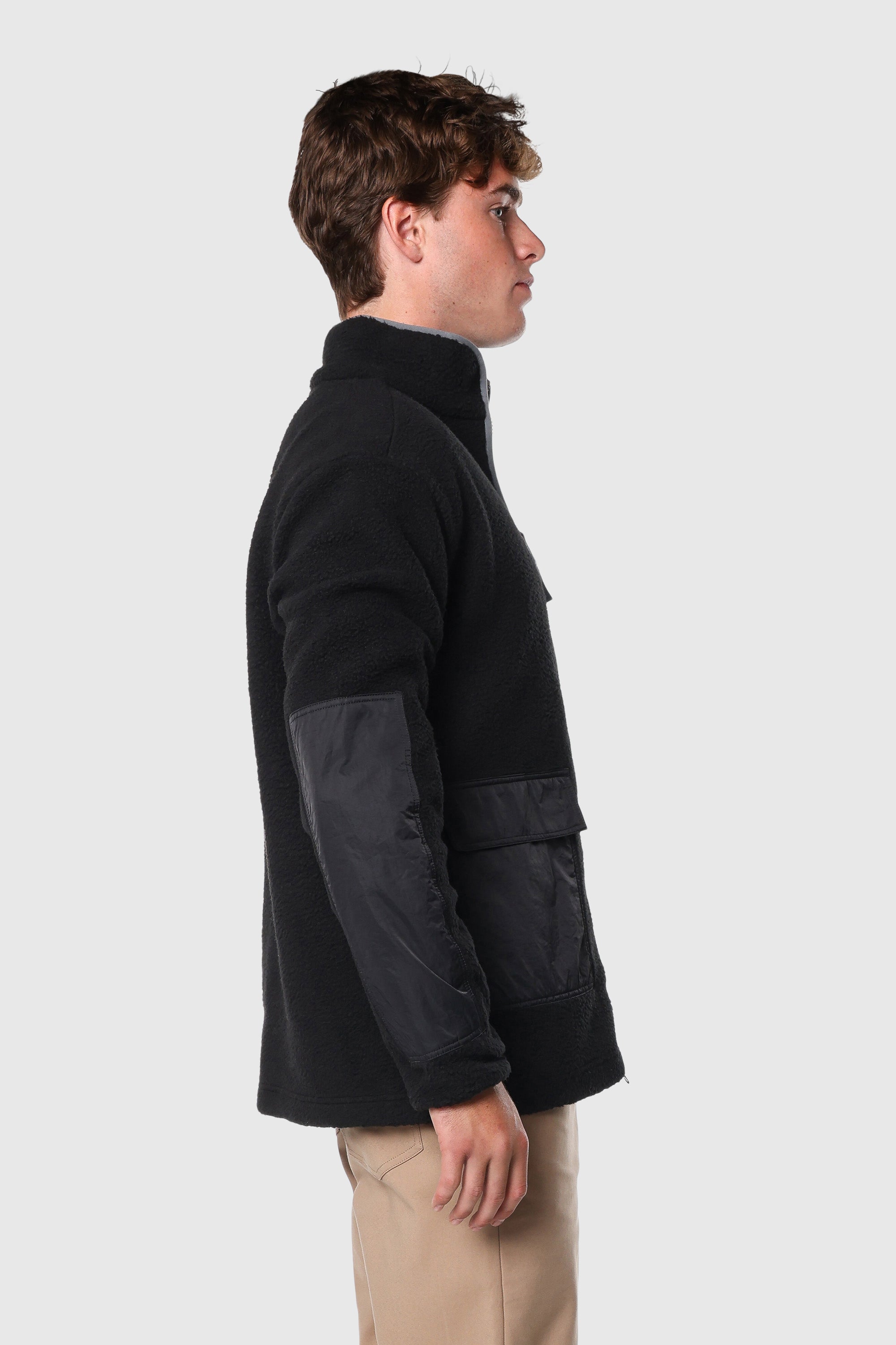 Men's Sherpa Lined Full Zip Fleece Jacket - Soft & Warm Winter Coat for Outdoor Activities, Hiking & Casual Wear