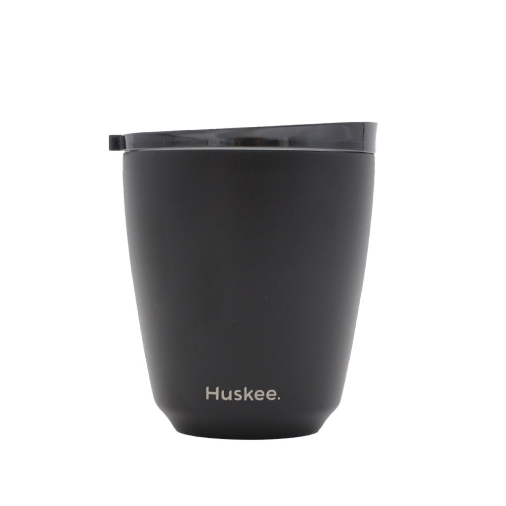 Huskee 8oz Stainless Steel Reusable Coffee Cup - Perfect for Travel, Camping & Eco-Friendly Lifestyles