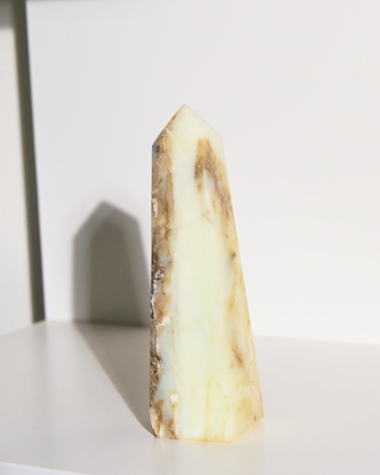 5 Inch Peruvian Blue Opal Crystal Tower - Healing Stone for Meditation, Reiki & Home Decor | Natural Gemstone for Energy Work & Spiritual Gifts