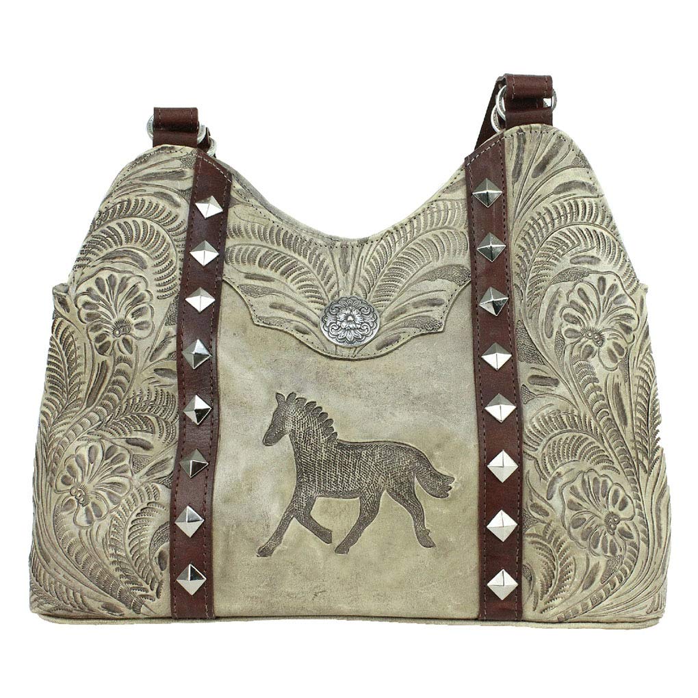 Premium American West Leather Large Hobo Handbag - Stylish Crossbody Purse with Durable Holder Bundle for Women | Perfect for Work, Travel & Everyday Use