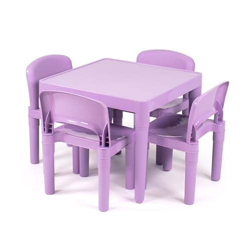 Purple Table & Chairs