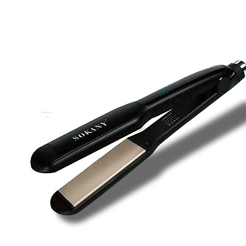 Professional Hair Straightener with SilkPro Care Technology - Ceramic Coated Plates for Minimized Heat Damage (Black) | Perfect for Home Use, Travel & Salon Styling