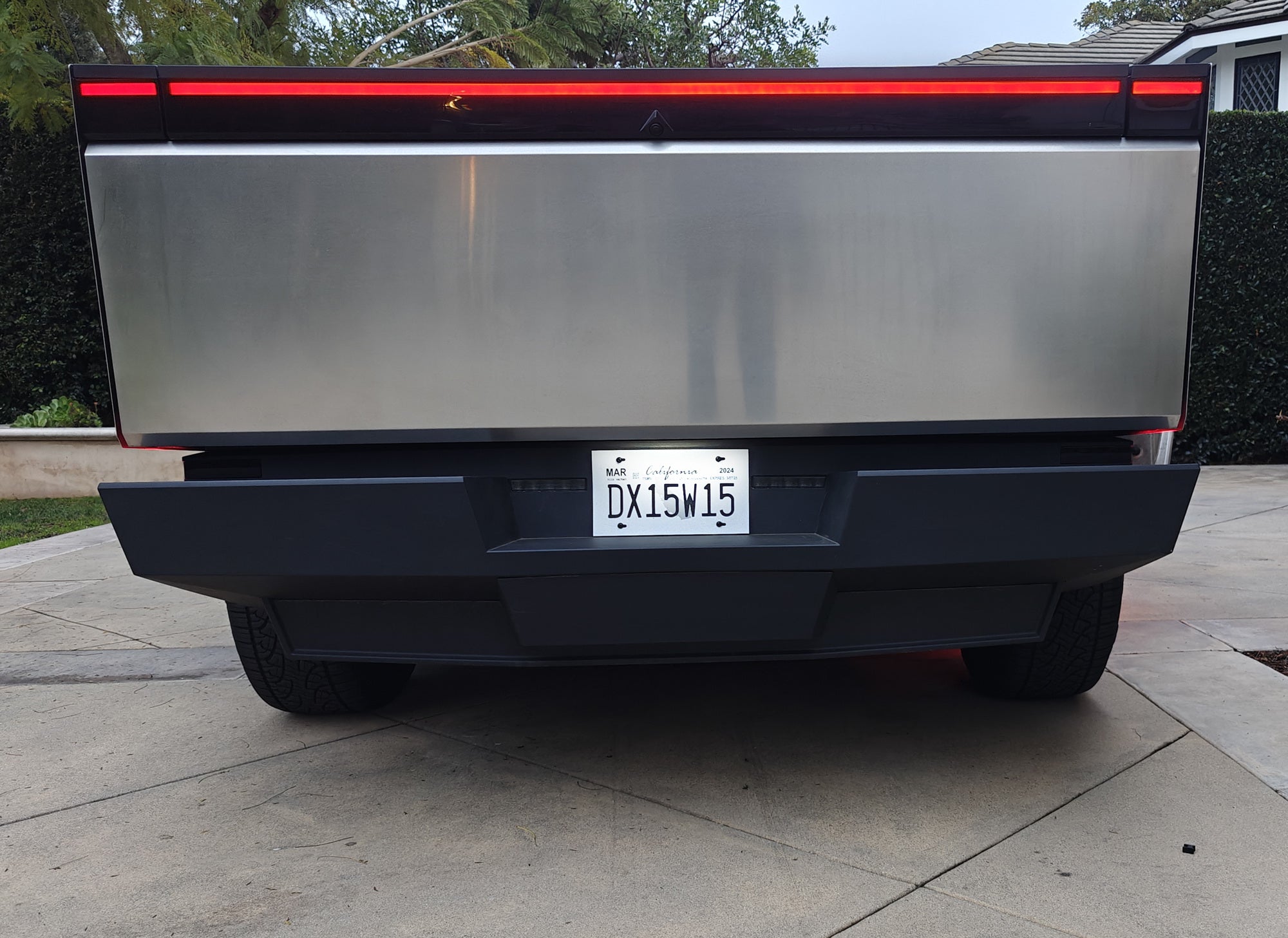 Smoked Black Out Rear Bumper Reflector Cover Lens for Tesla Cybertruck - Exact Fit Replacement Part for Enhanced Style & Nighttime Safety (Perfect for Off-Roading & Urban Driving)