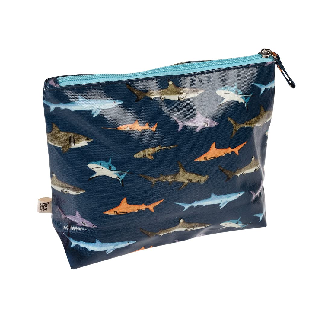Shark-Themed Laundry Wash Bag - Durable Mesh Delicates Lingerie Bra Sock Washing Bag for Travel, Gym & Home Use