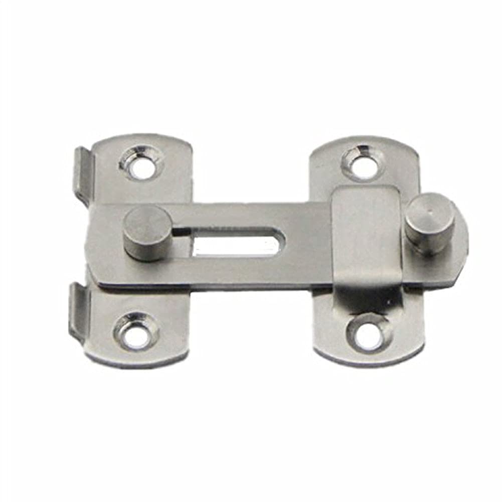 Stainless Steel Door Lock - Home Security Anti-Theft Door Bar Lock for Bedroom, Kids Room & Hotel Safety | Gold Finish | Easy Installation & Durable Protection | Perfect for Apartments, Dorms & Childproofing
