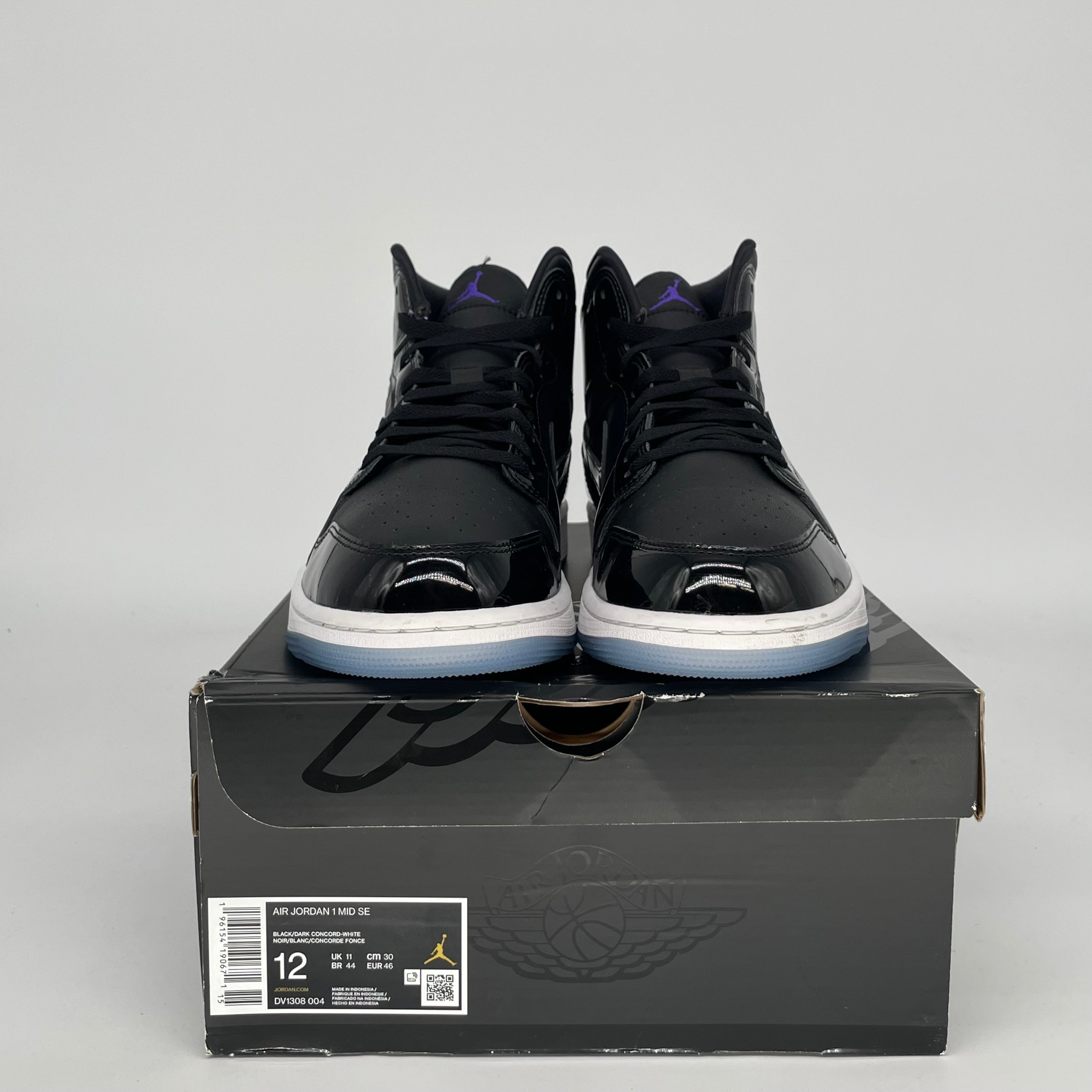 Original Air Jordan 1 Mid Space Jam Basketball Shoes - Men's Size 12 (DV1308-004) | Retro Sneakers for Streetwear, Sports & Casual Outfits