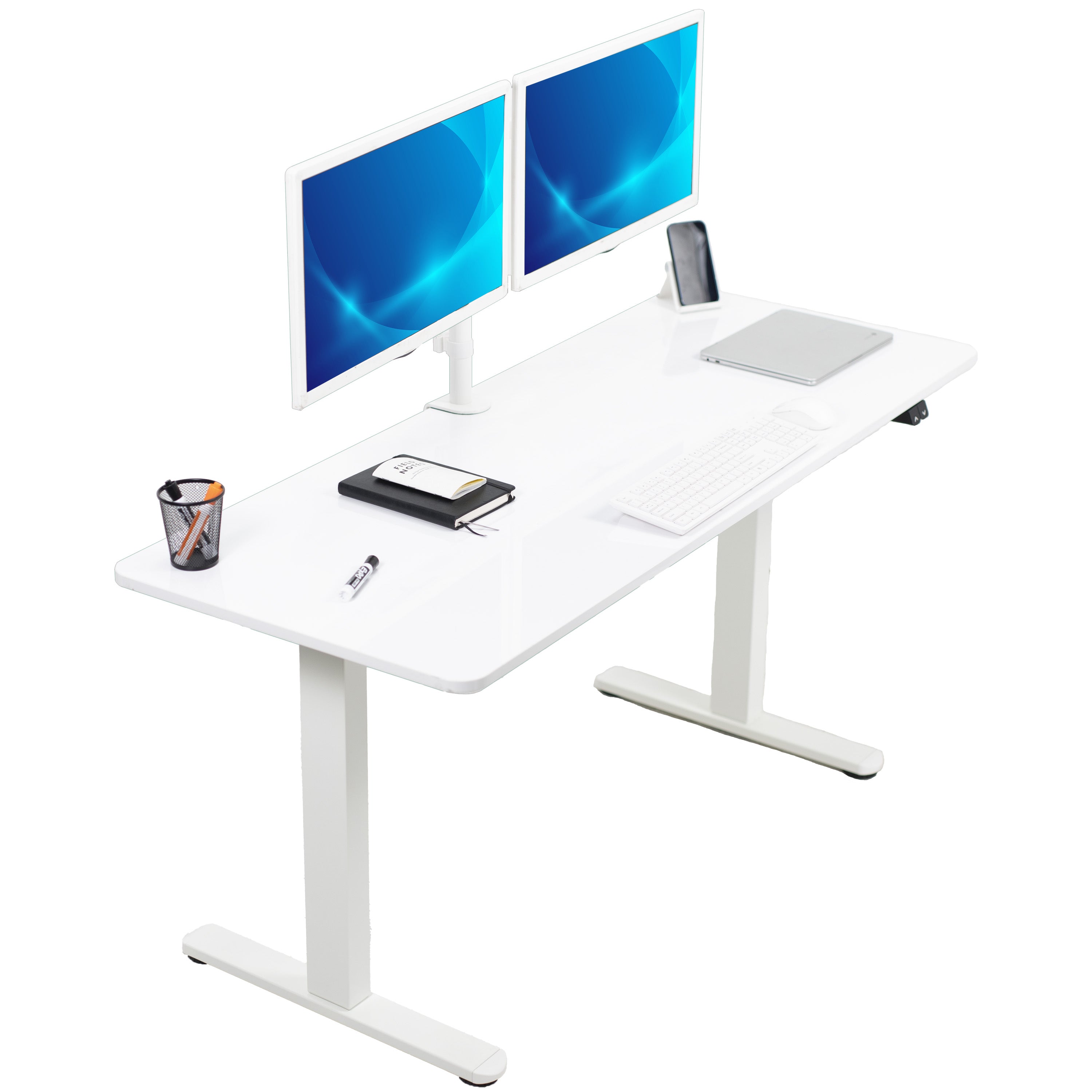 B0 Series 60 x 24 Electric Standing Desk with 2 Button Controller - Adjustable Height Home Office Desk for Work, Study & Gaming