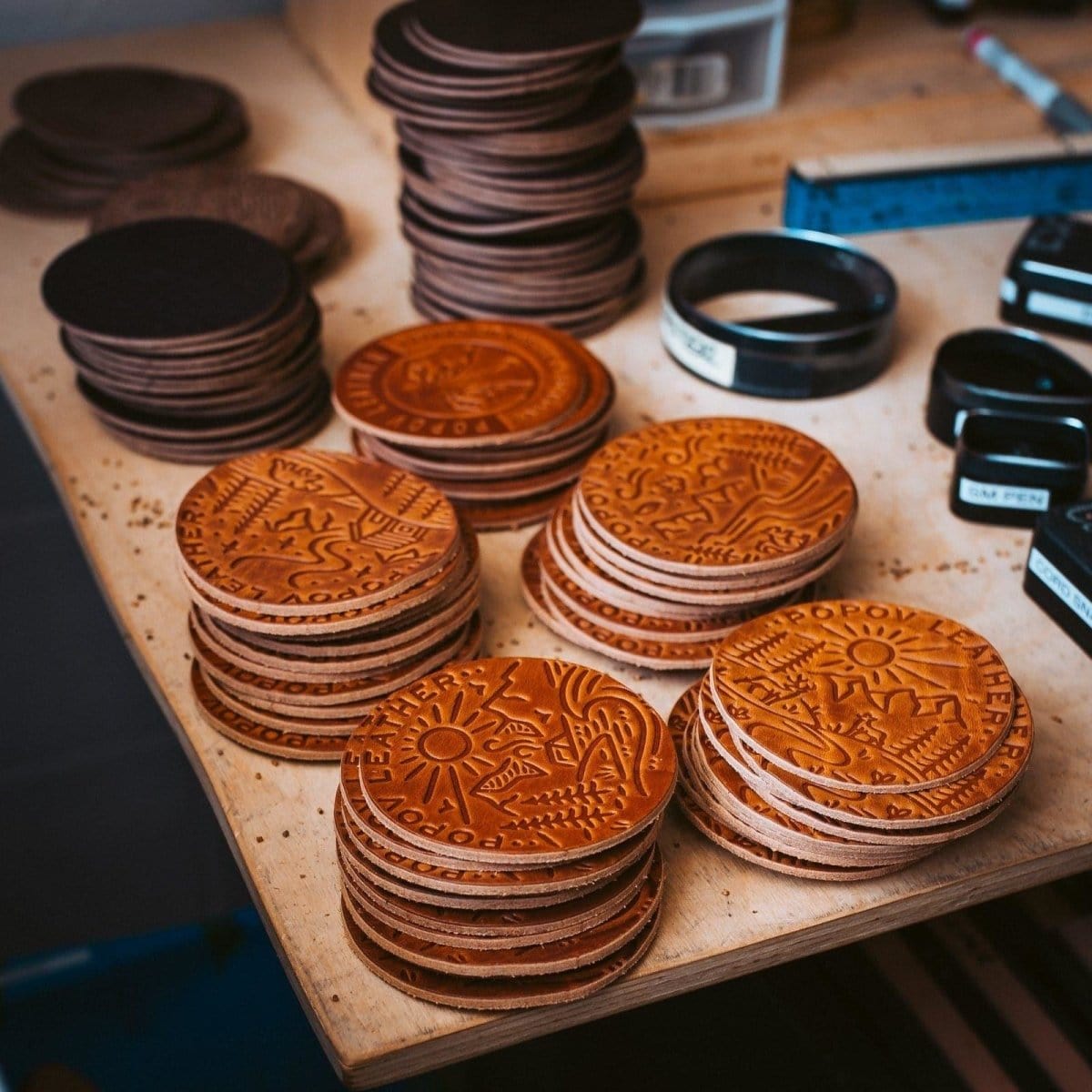 4 Pack Mystery Coaster Set - Fun & Unique Drink Coasters for Home, Office, or Party Decor