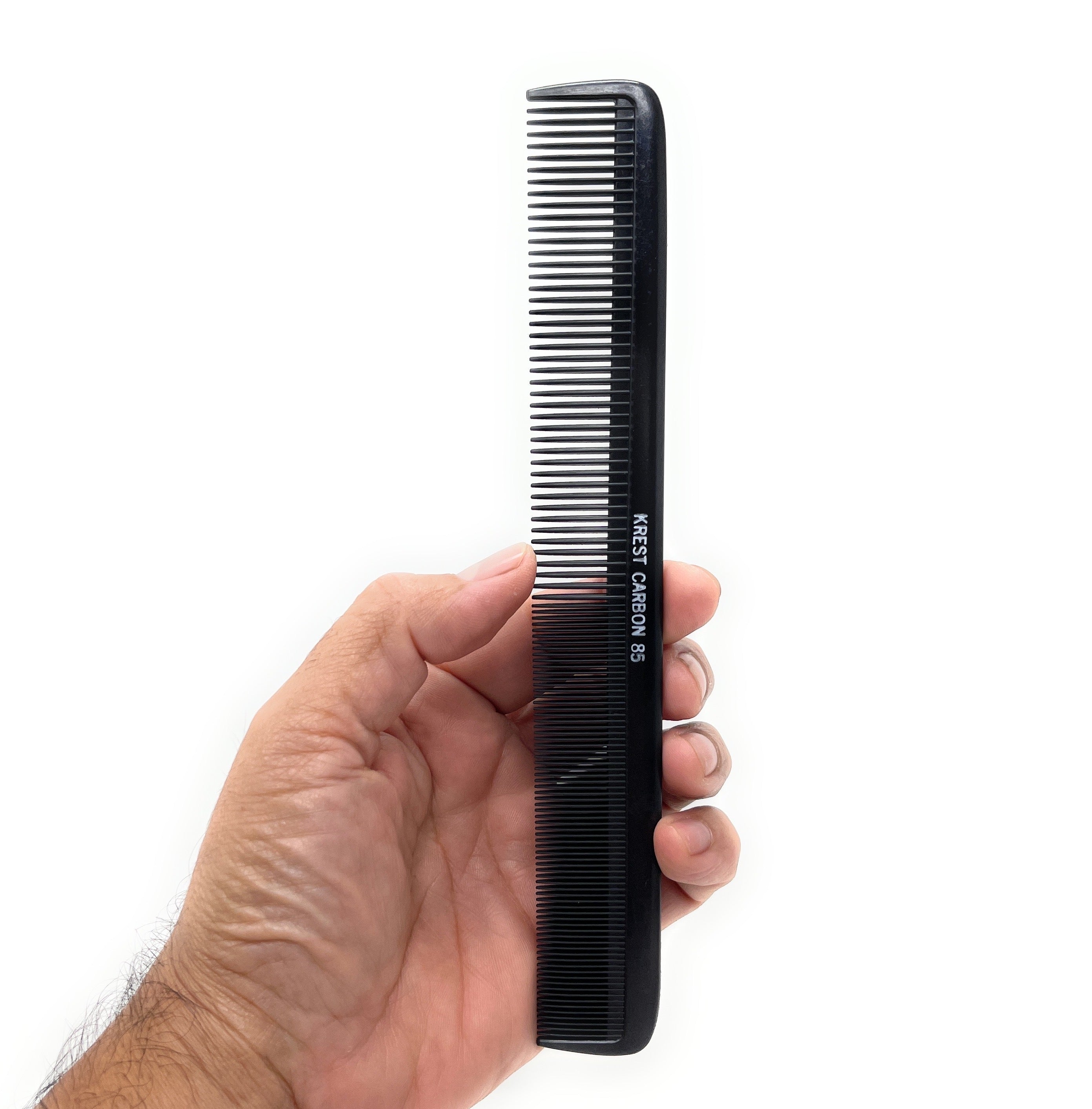 Premium Krest Carbon Fiber Heat Resistant Thermal Comb - 1 Count - Styling & Detangling for All Hair Types - Salon & Home Use