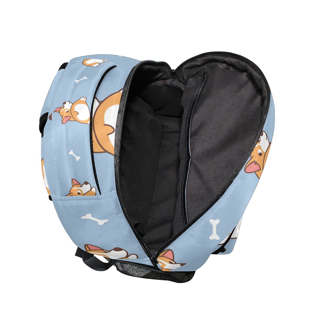 ALAZA Cute Corgi Butt Welsh Dog Backpack for Kids - School Book Bag for Elementary Teens, Boys & Girls - Durable Shoulder Bag for Travel, Laptop & Daypack - Perfect for School, College & Outdoor Adventures